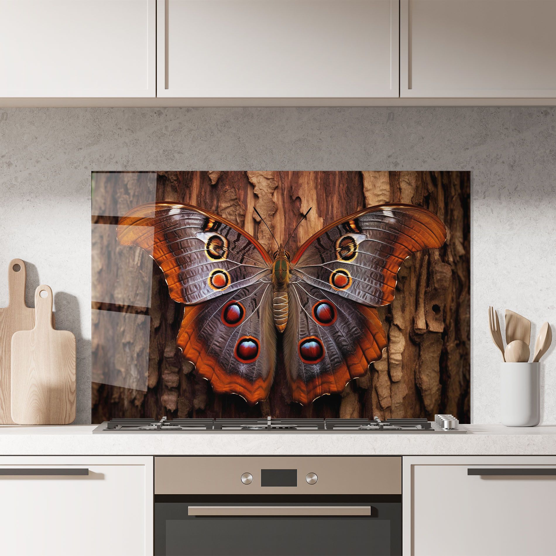 Brown Eyes Butterfly mockup 7