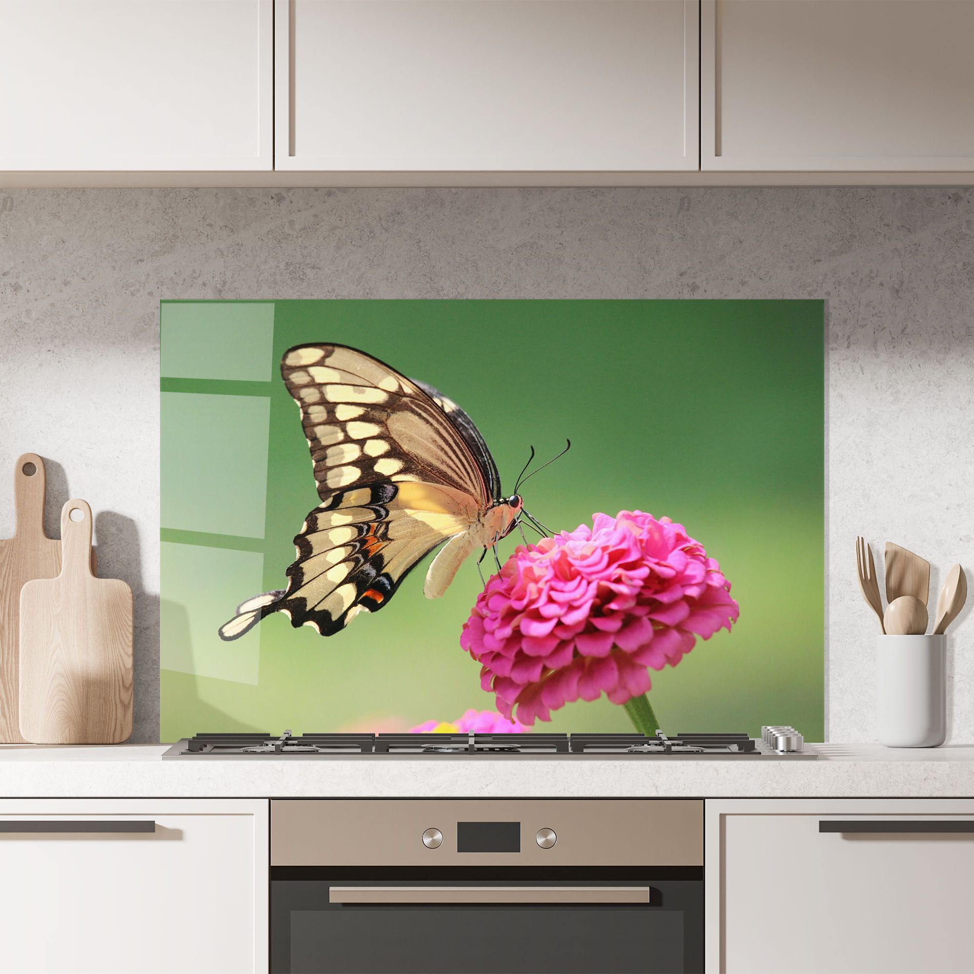 Cute Cream Butterfly mockup 7