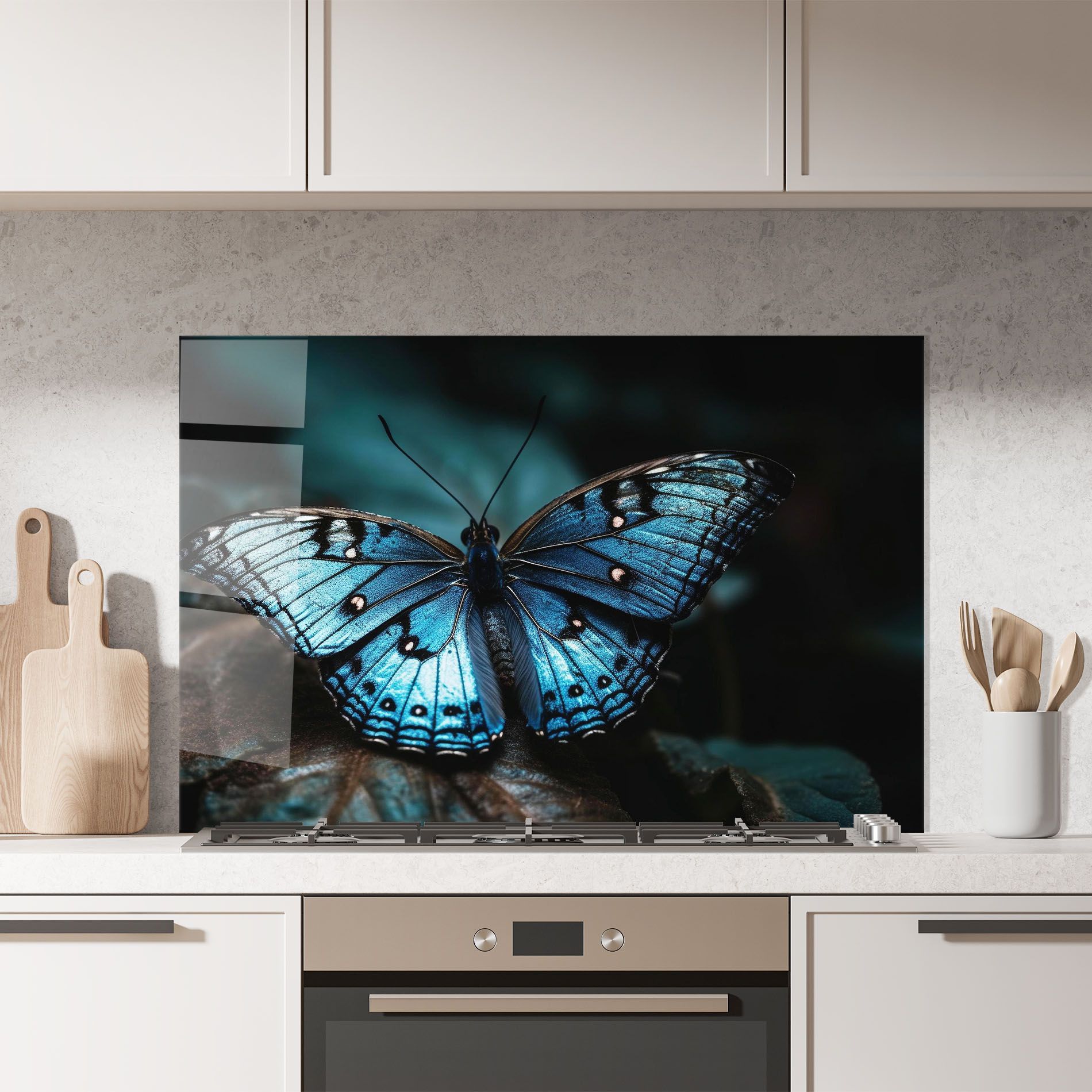 Dark Blue Buterfly mockup 7