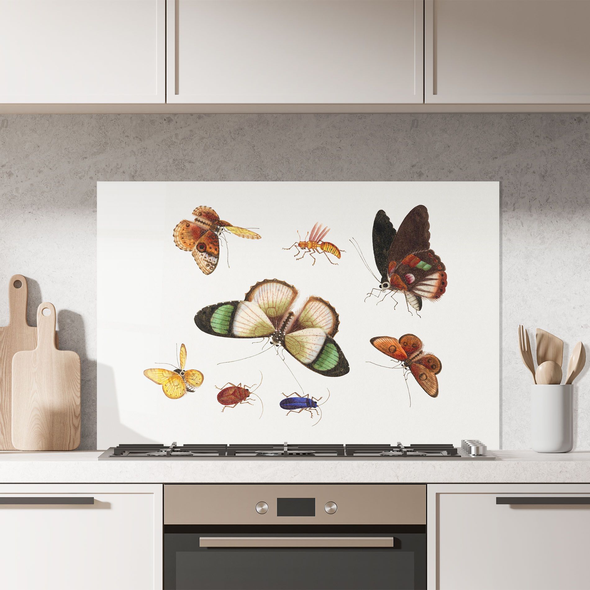 Green Cream Butterfly mockup 7