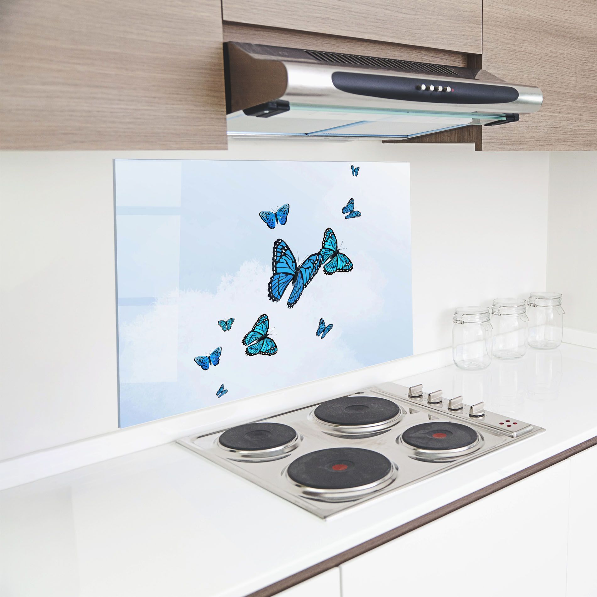 Blue Sky Butterfly mockup 8