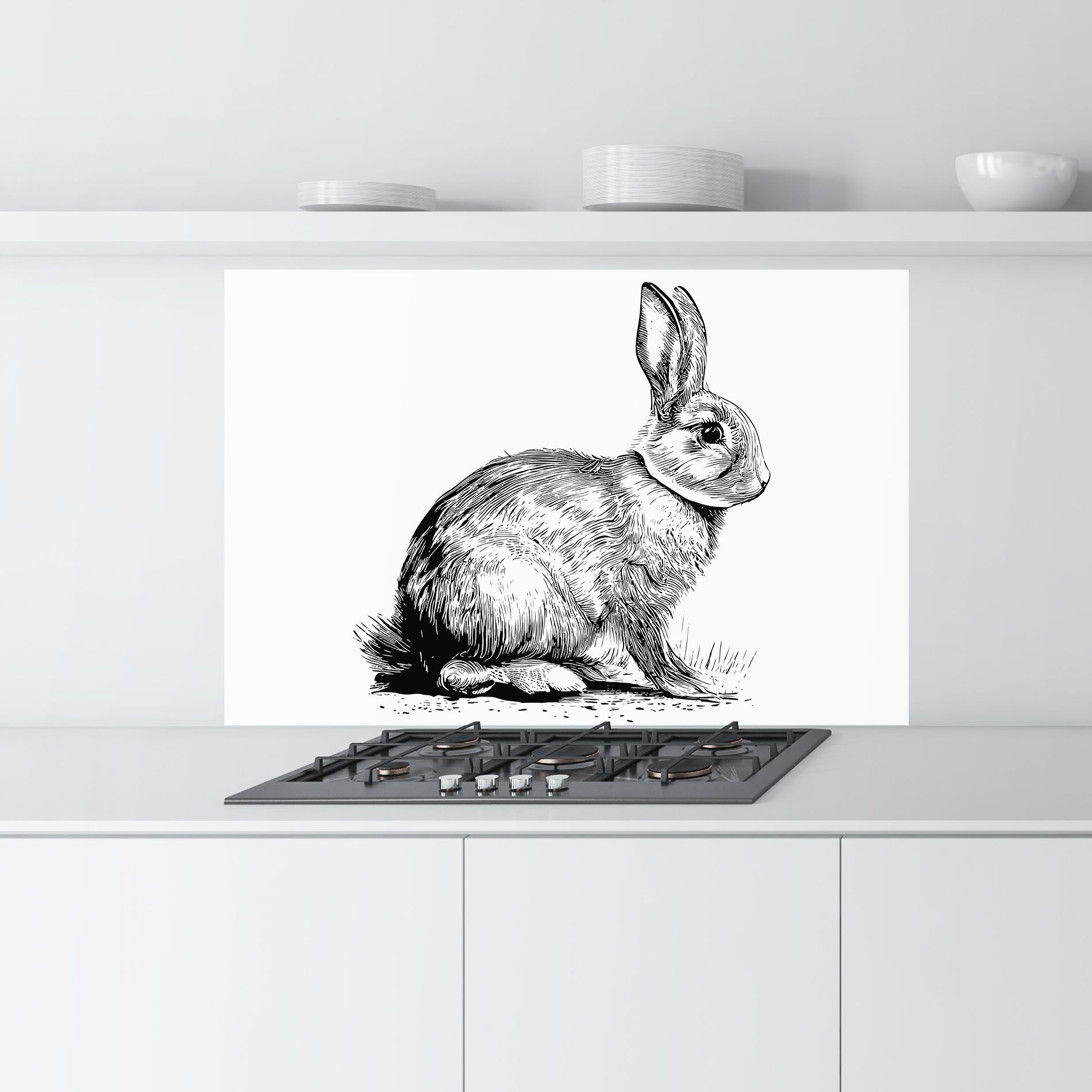 Bunny Black Lines mockup 9