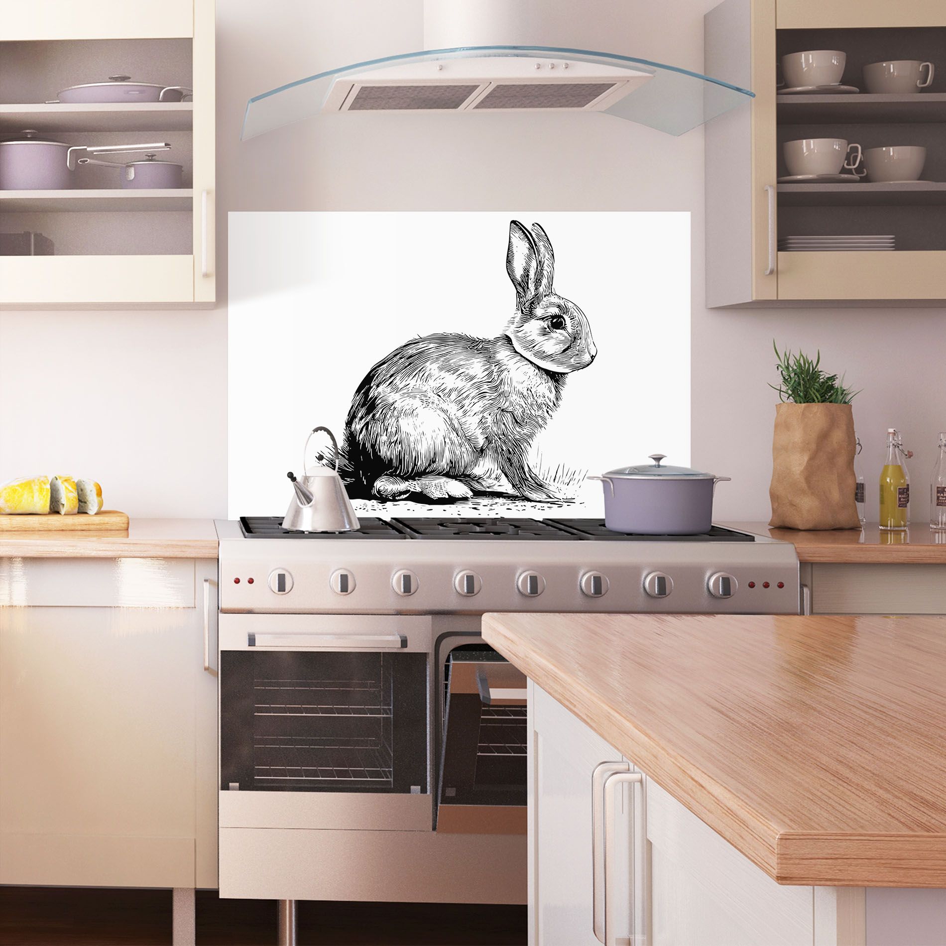 Bunny Black Lines mockup 1