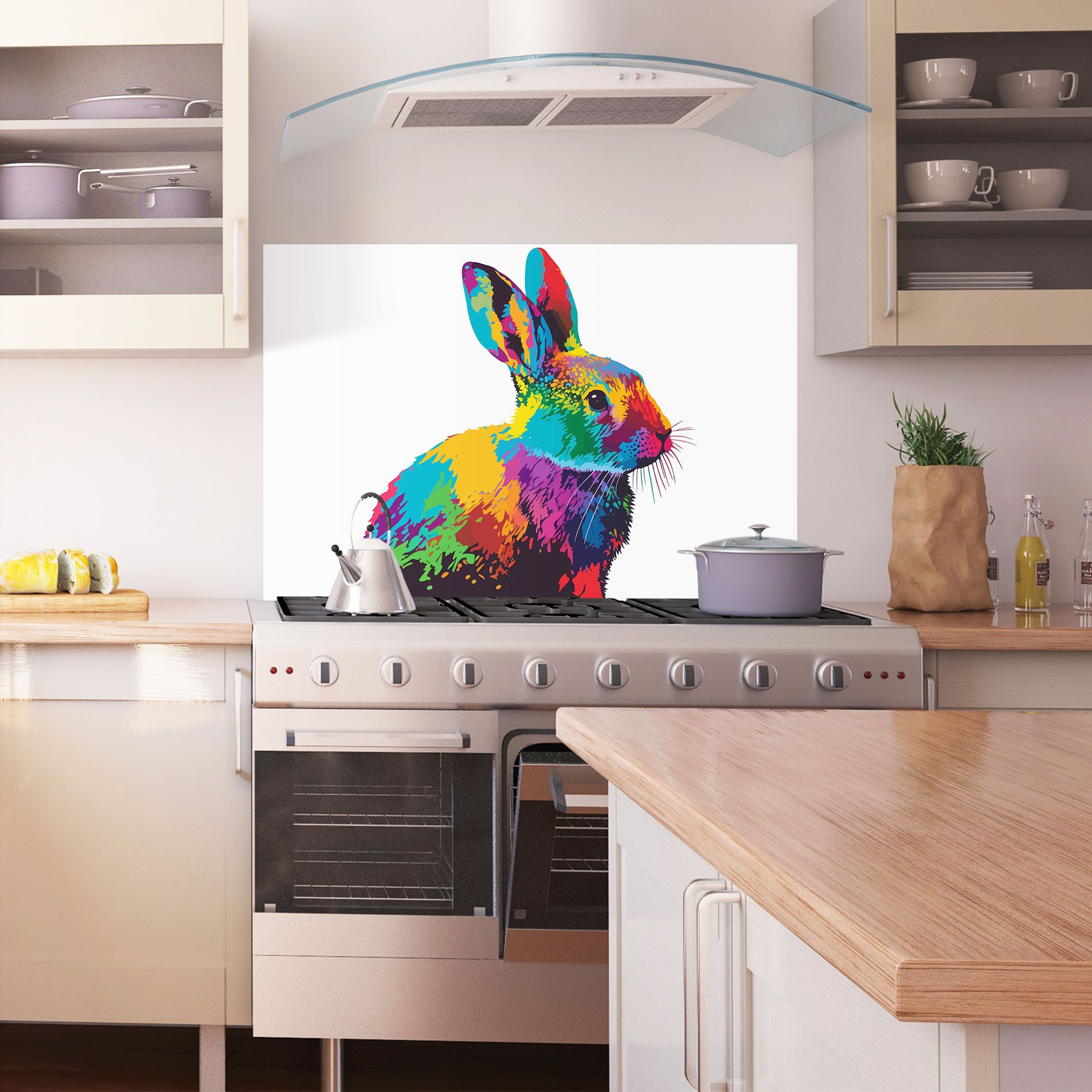 Yellow Blue Bunny mockup 1