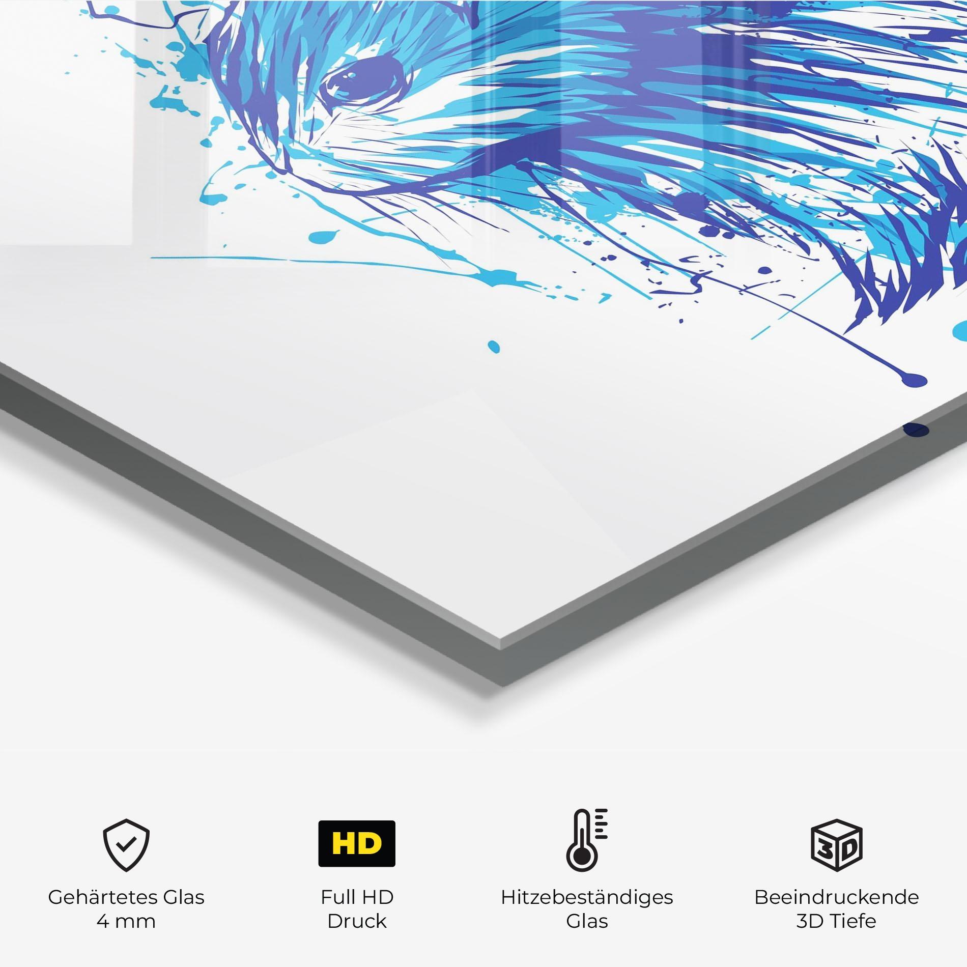 Küchenrückwand Glas Blue Bunny mockup 2