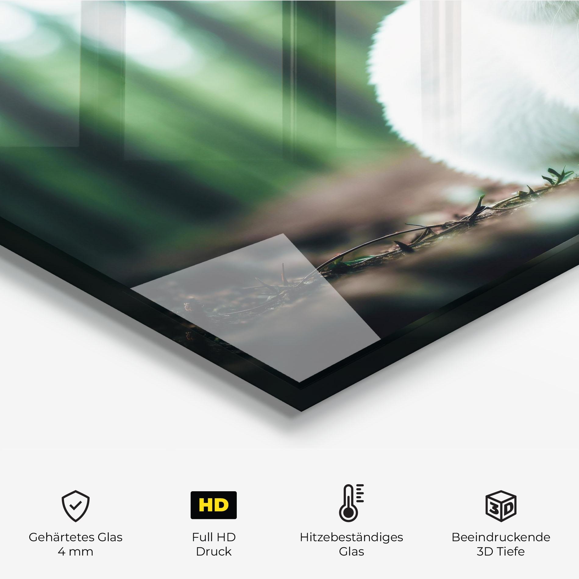 Küchenrückwand Glas Forest Bunny mockup 2