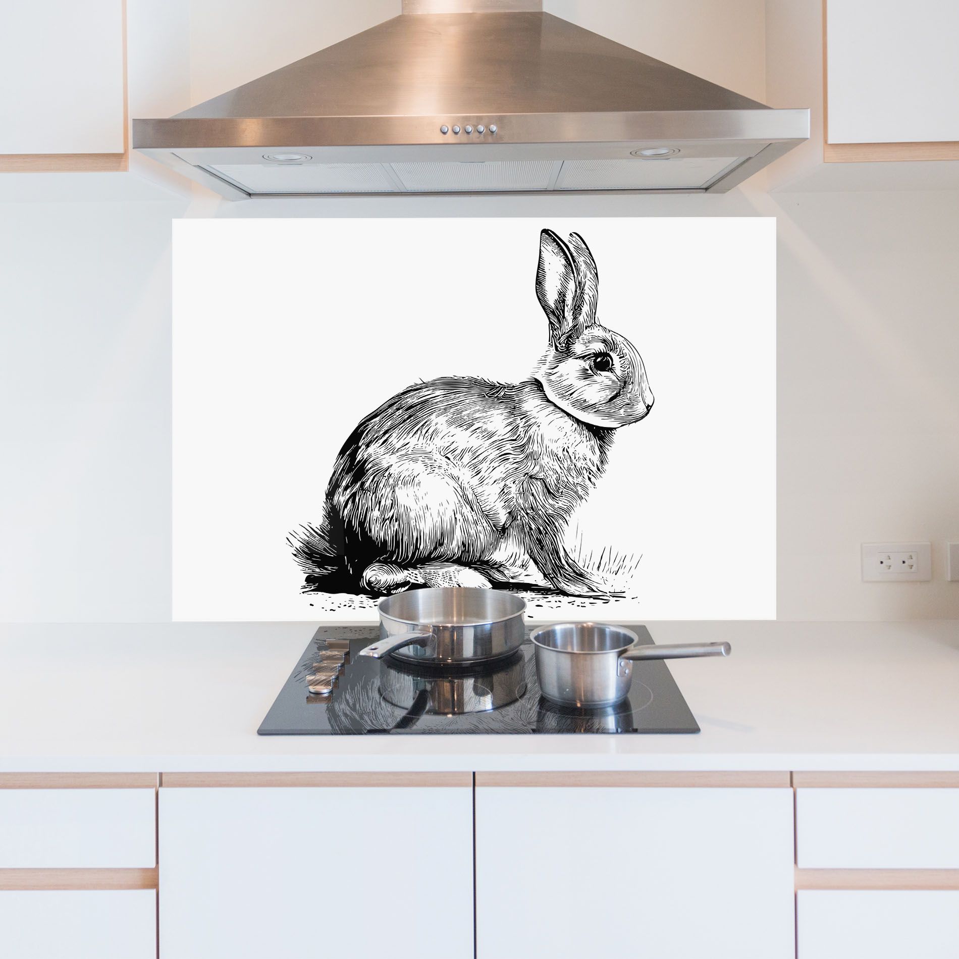 Bunny Black Lines mockup 5