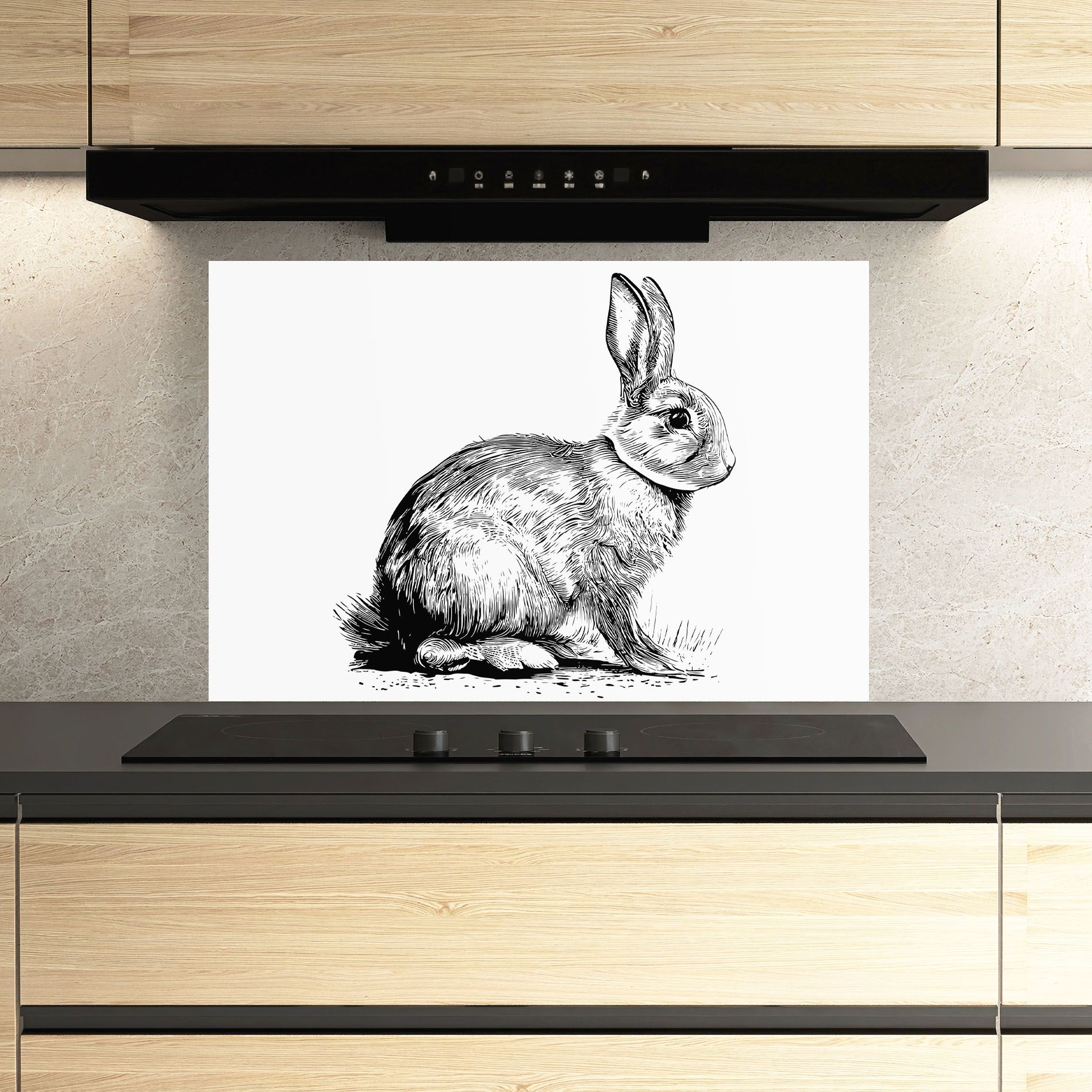 Bunny Black Lines mockup 3