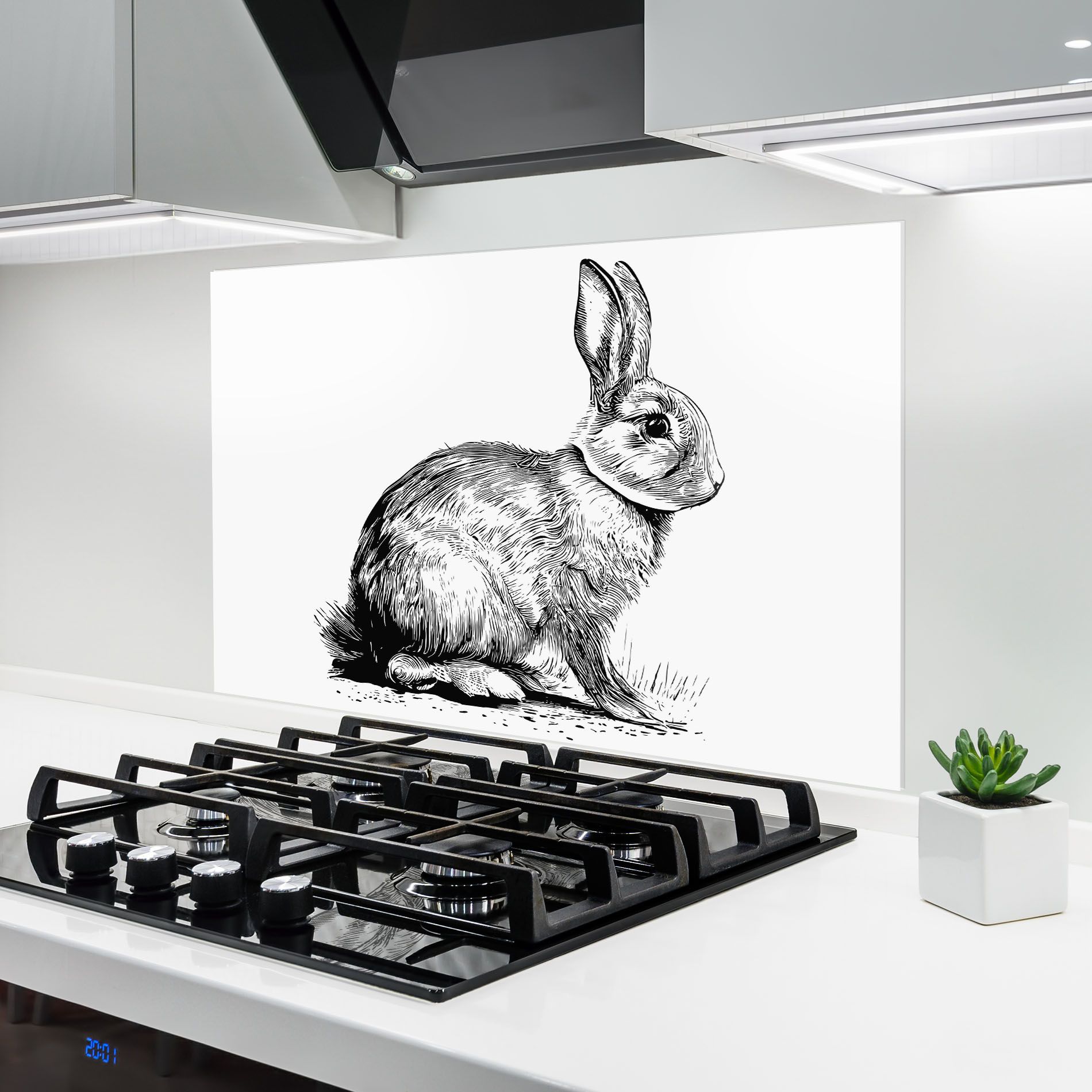Bunny Black Lines mockup 6