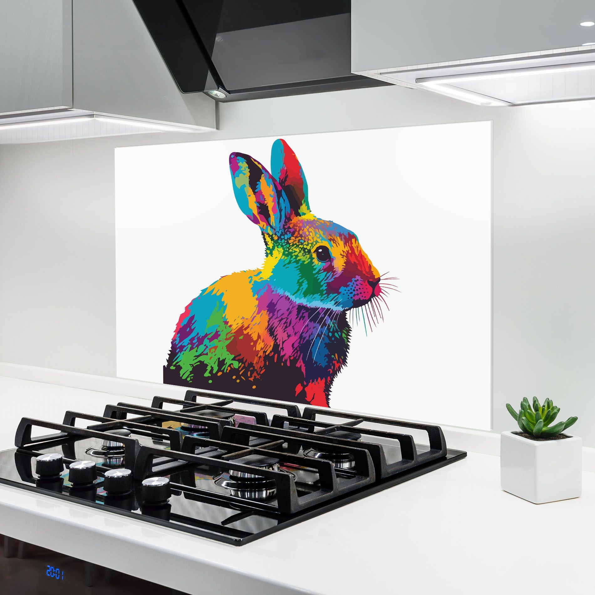 Yellow Blue Bunny mockup 6