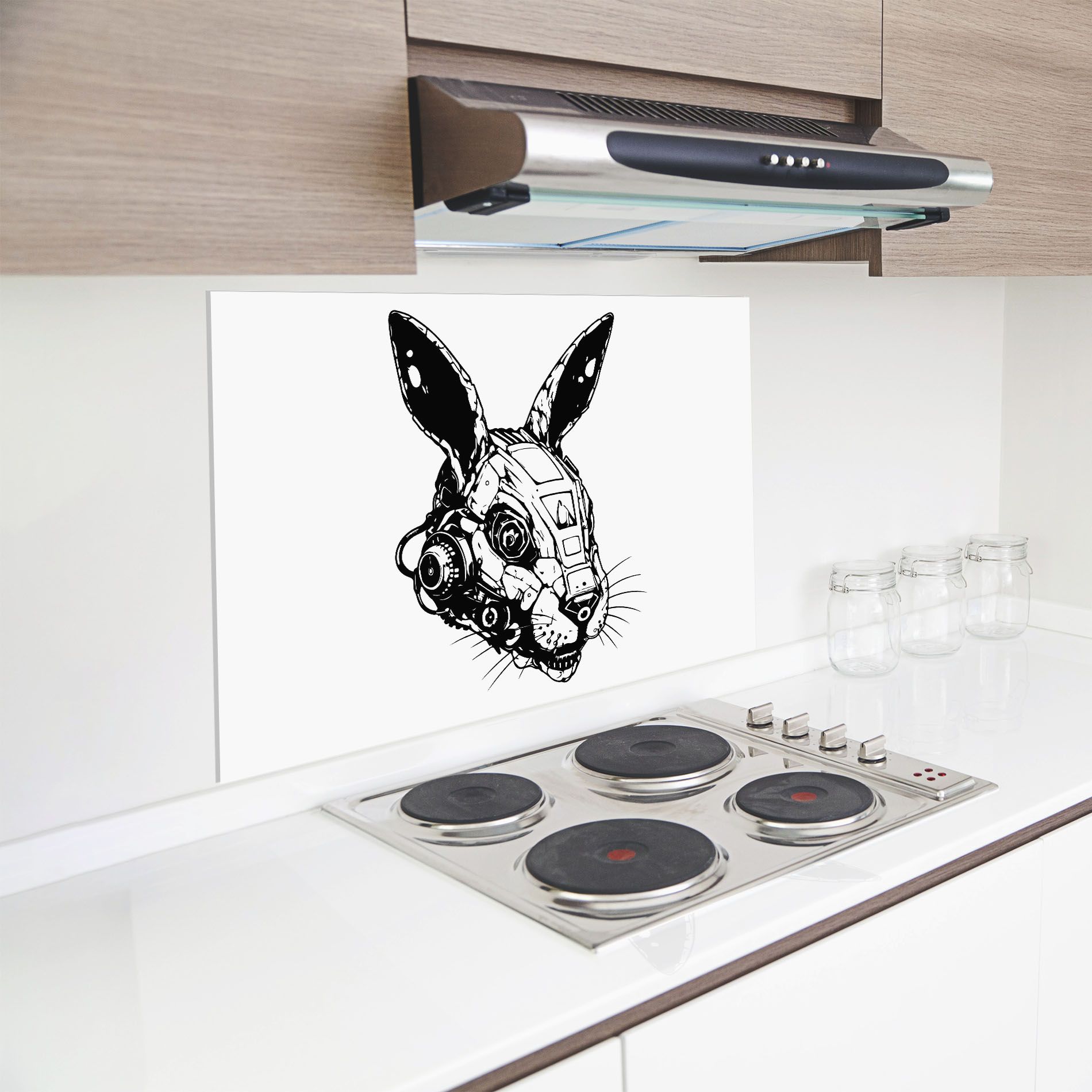 Rabbit Cyborg mockup 8