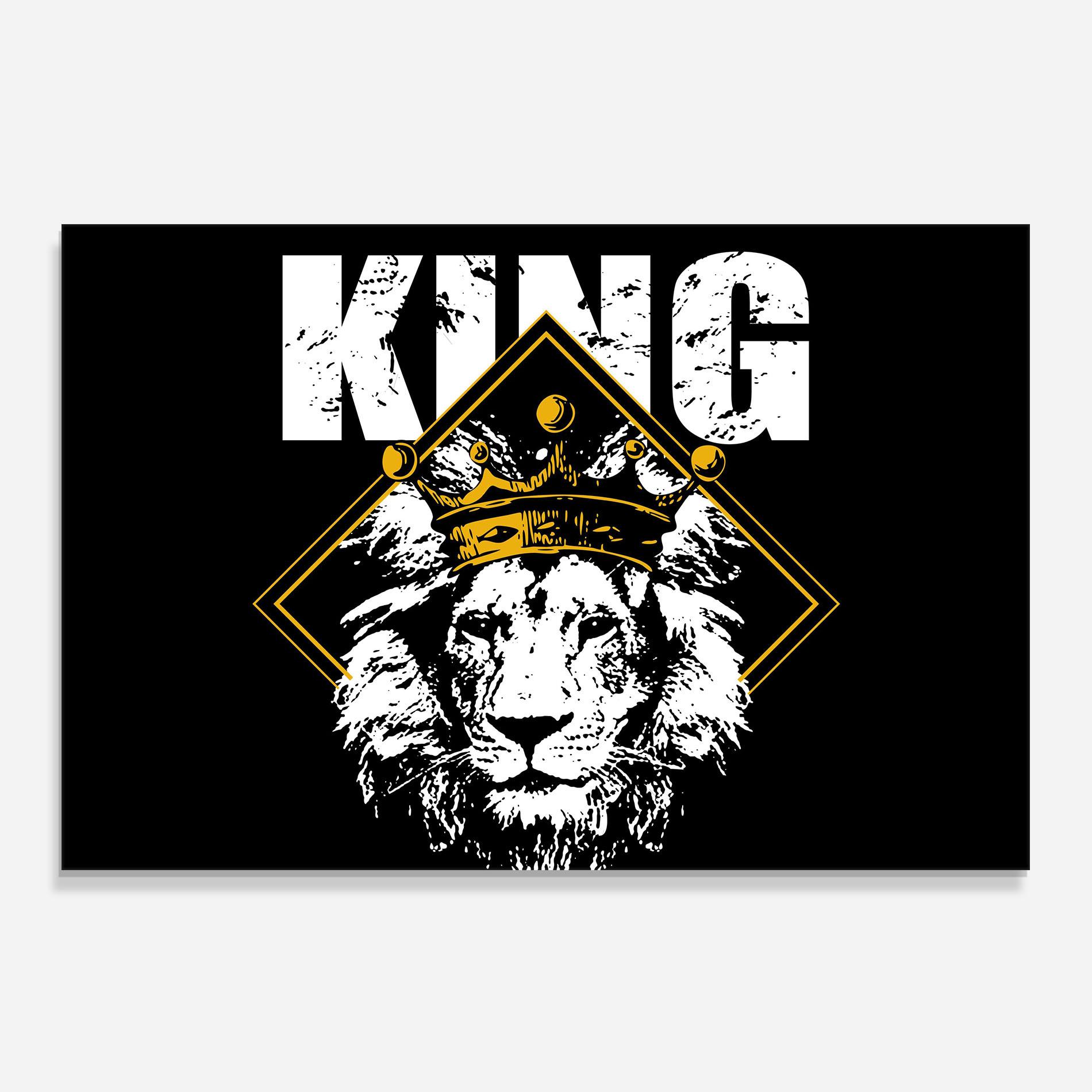 Küchenrückwand Glas Jungle King mockup 0