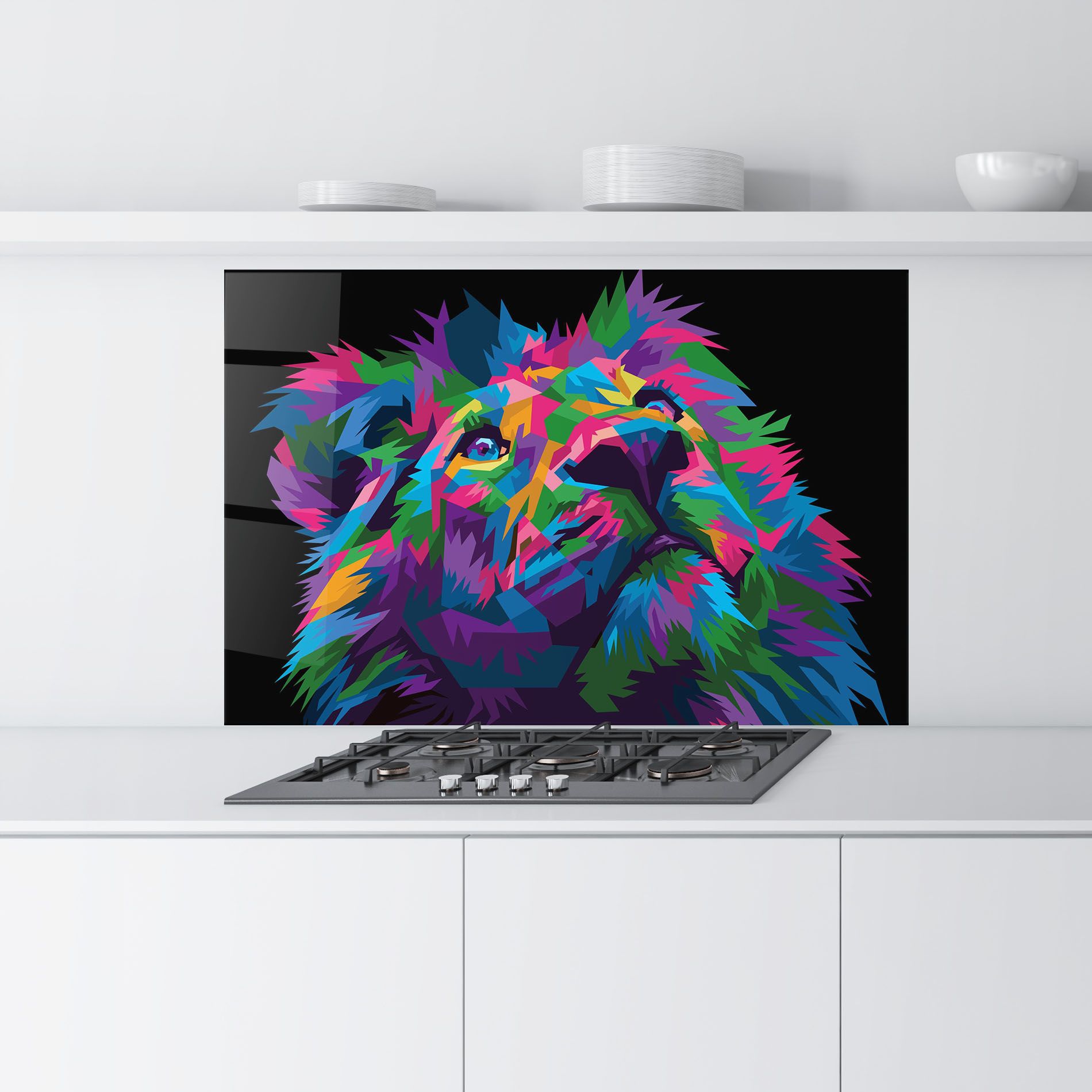 Cute Color Lion mockup 9