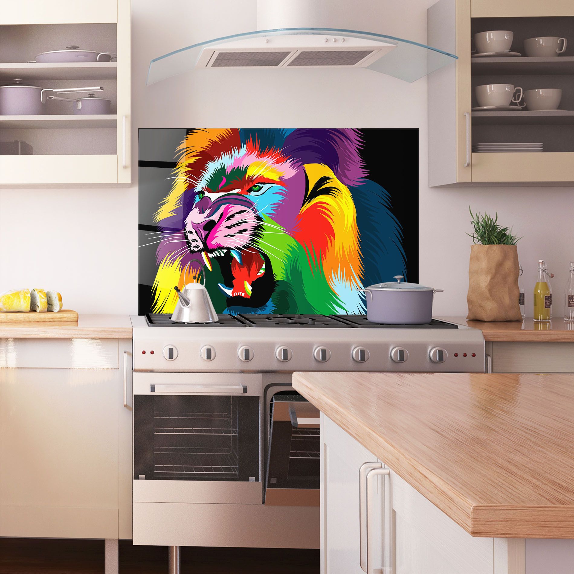 Lion Vibrant Color mockup 1