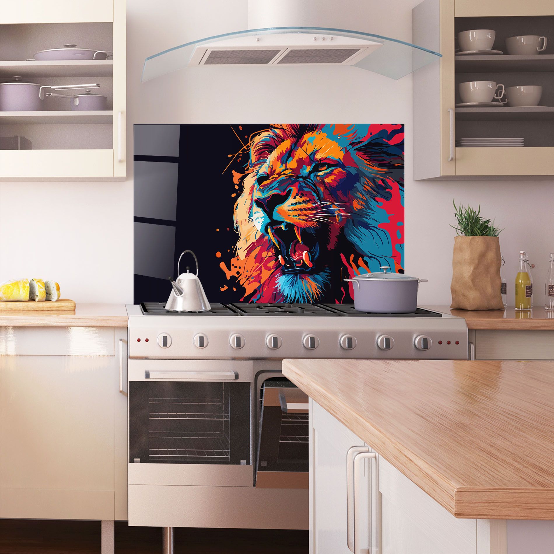 Orange Red Lion mockup 1