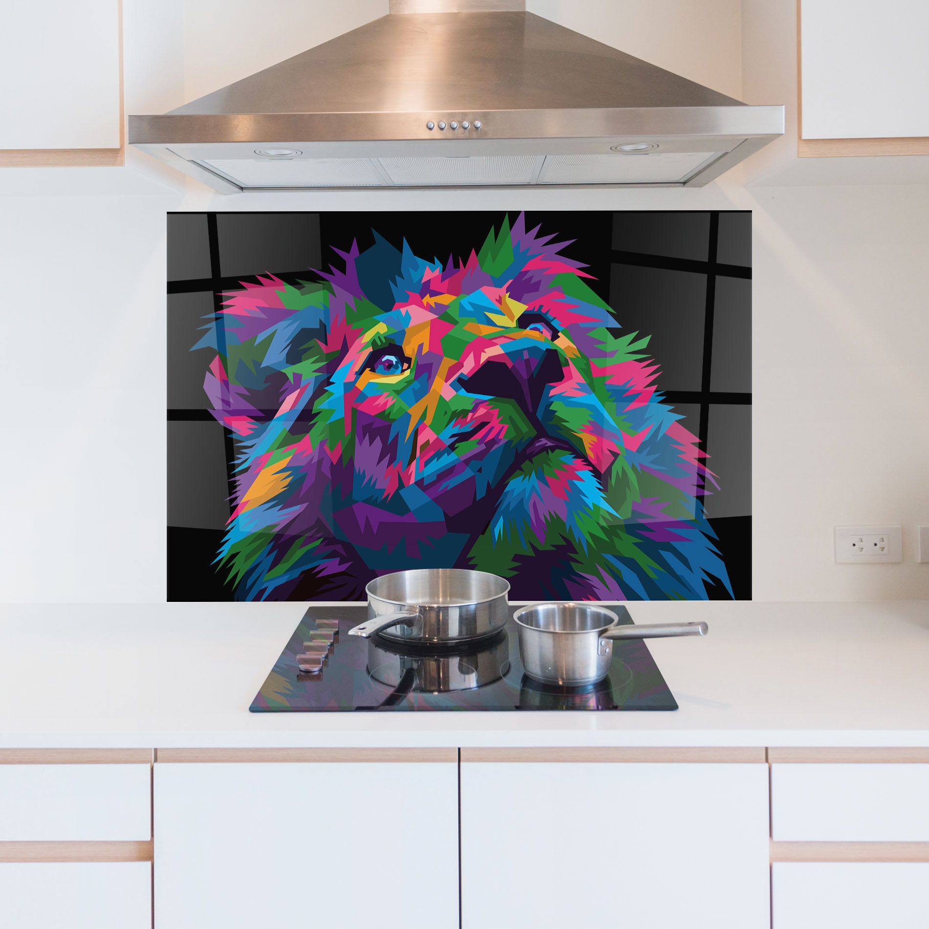 Cute Color Lion mockup 5