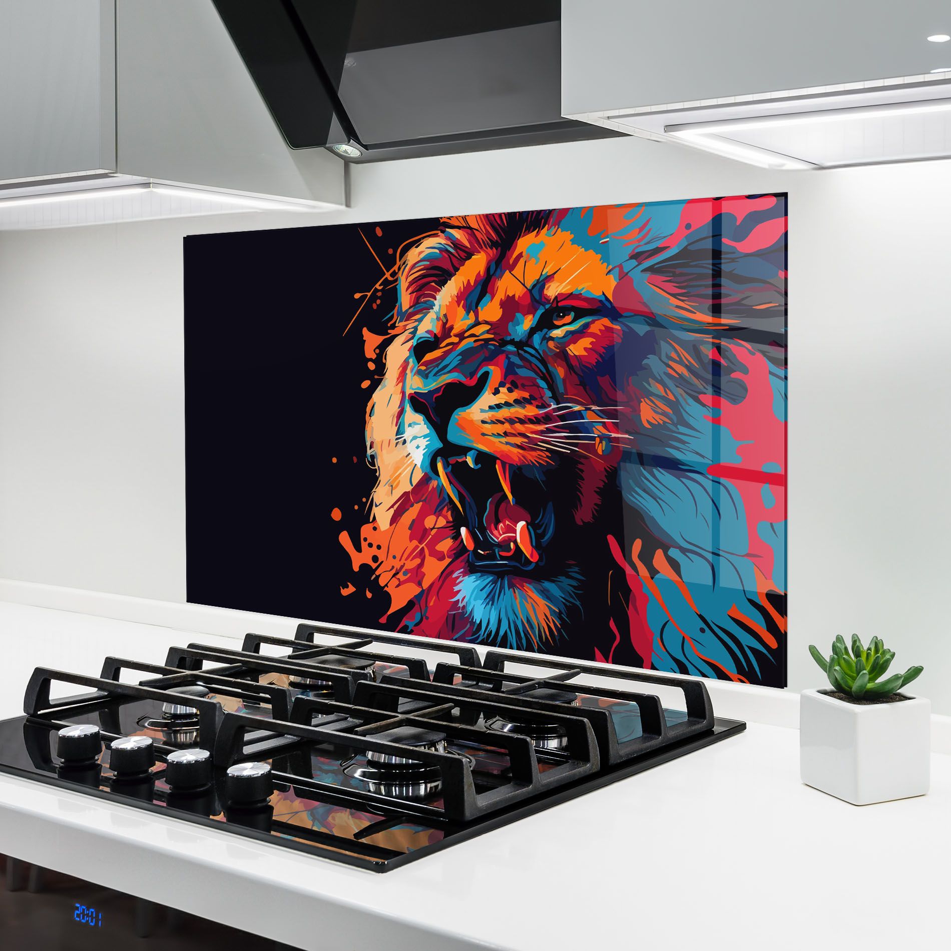 Orange Red Lion mockup 6