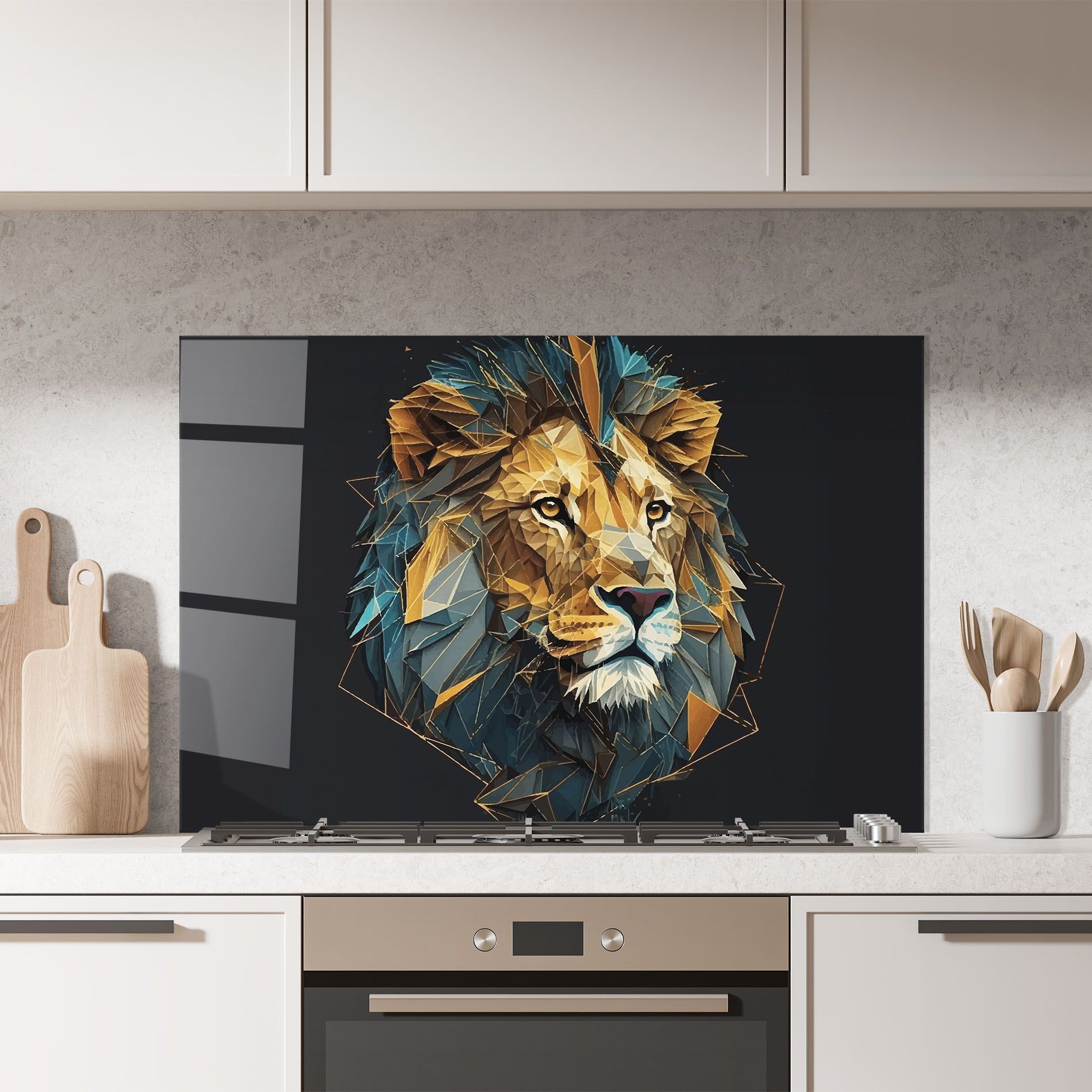 Lion On Grey mockup 7