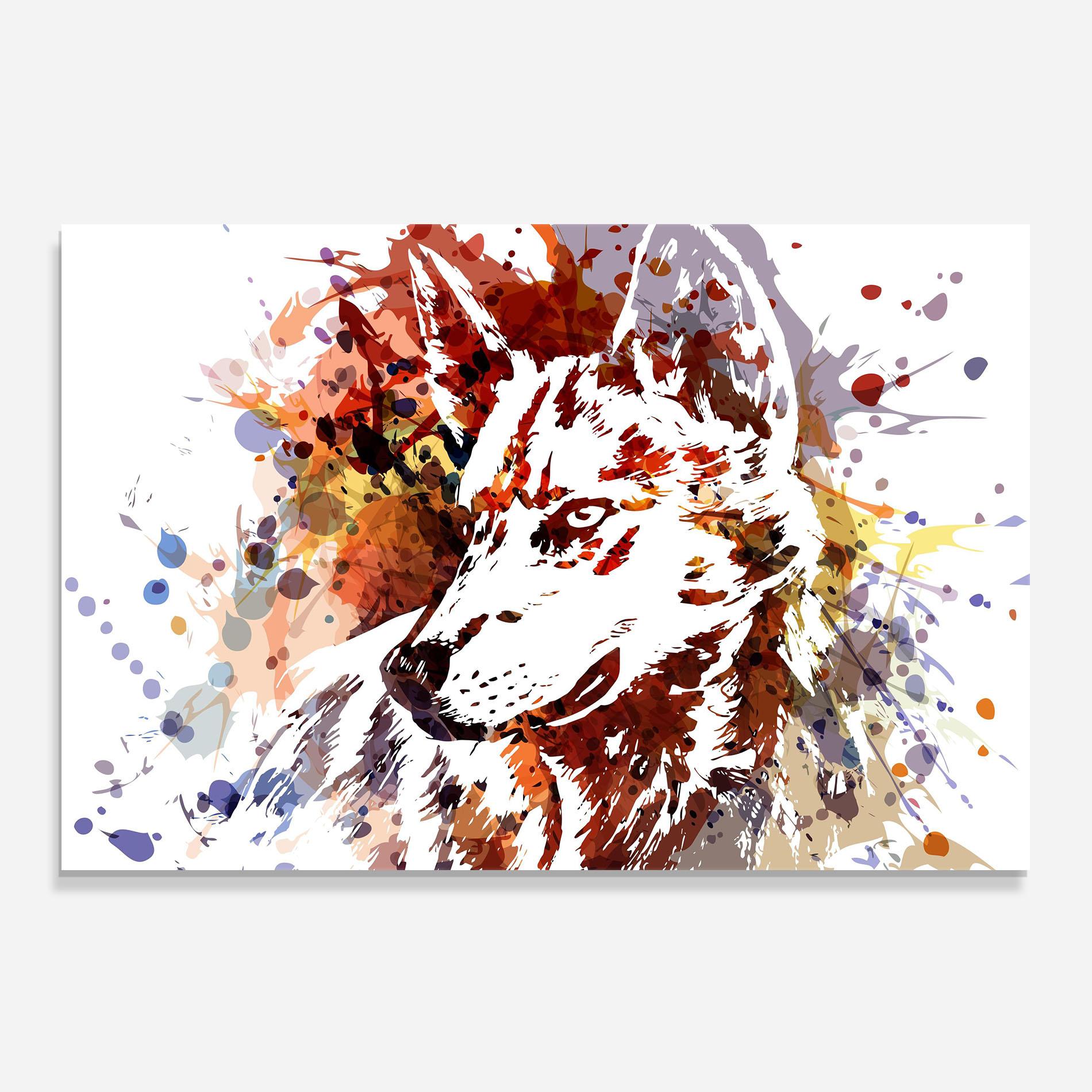 Küchenrückwand Glas Wolf Splash mockup 0