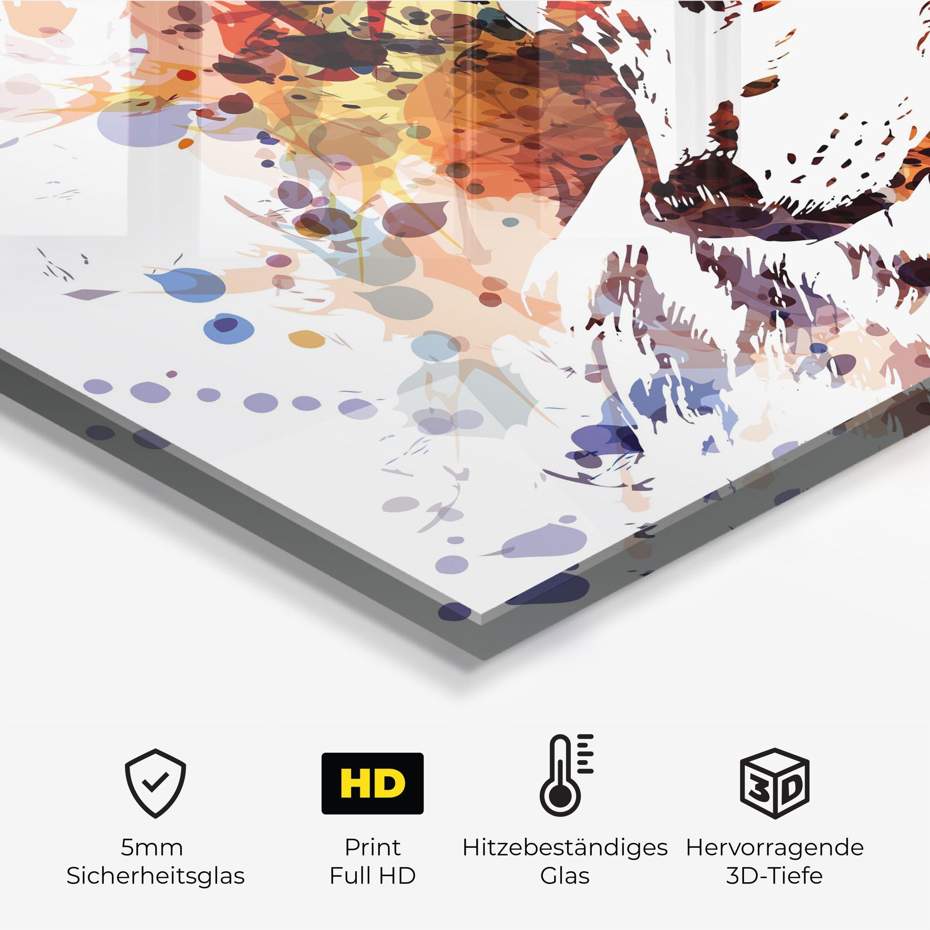 Küchenrückwand Glas Wolf Splash mockup 2