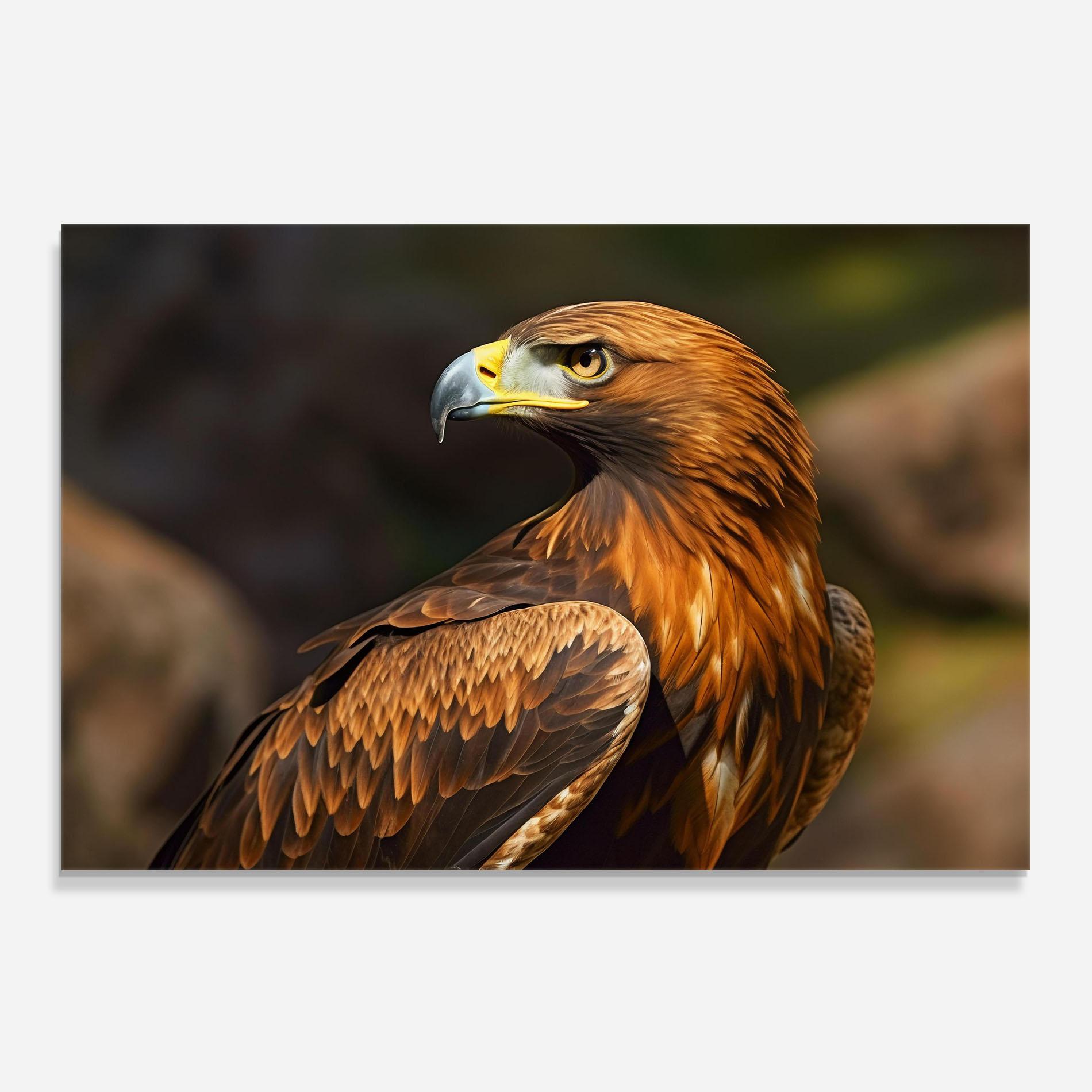 Küchenrückwand Glas Brown Eagle mockup 0