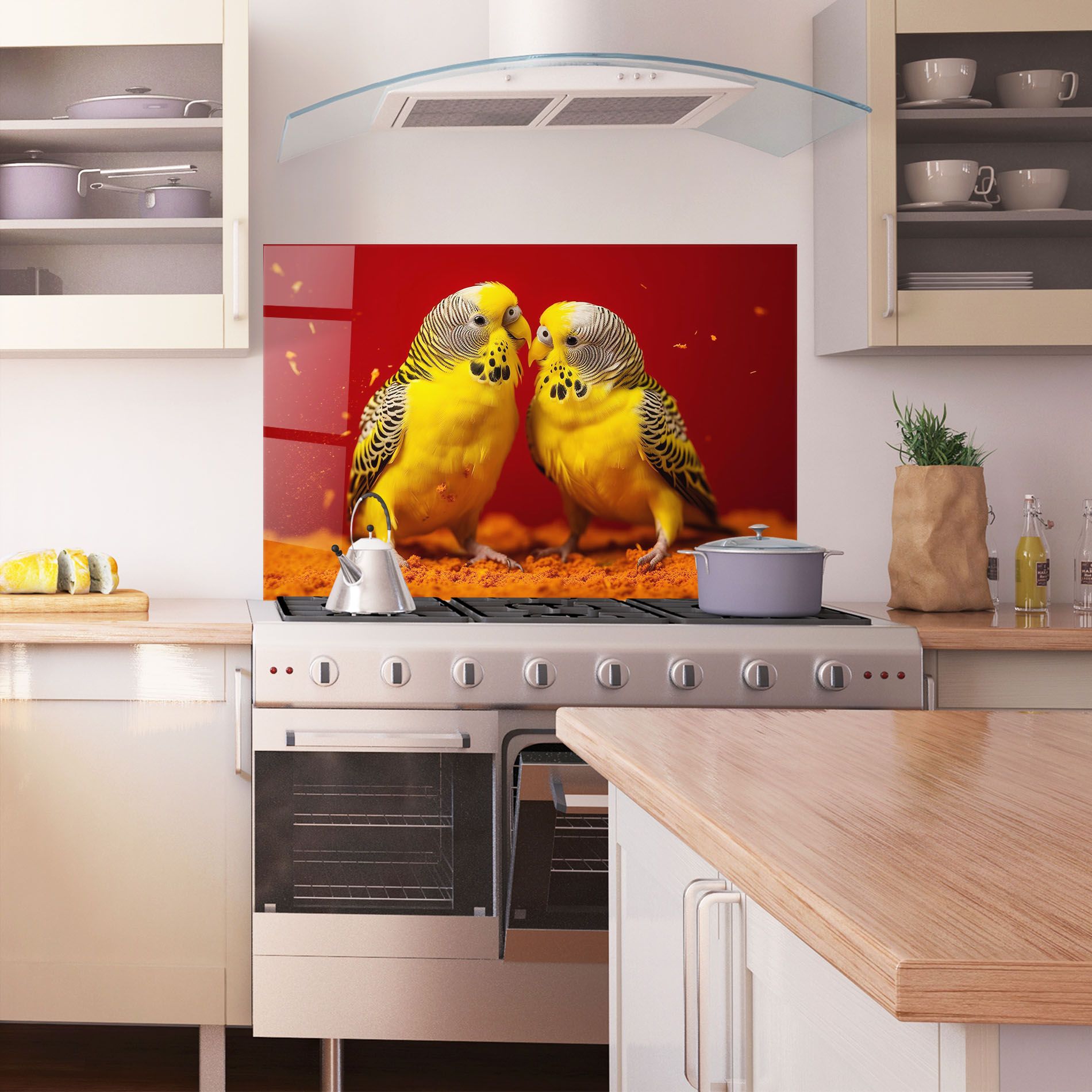 Cute Yellow Birds mockup 1