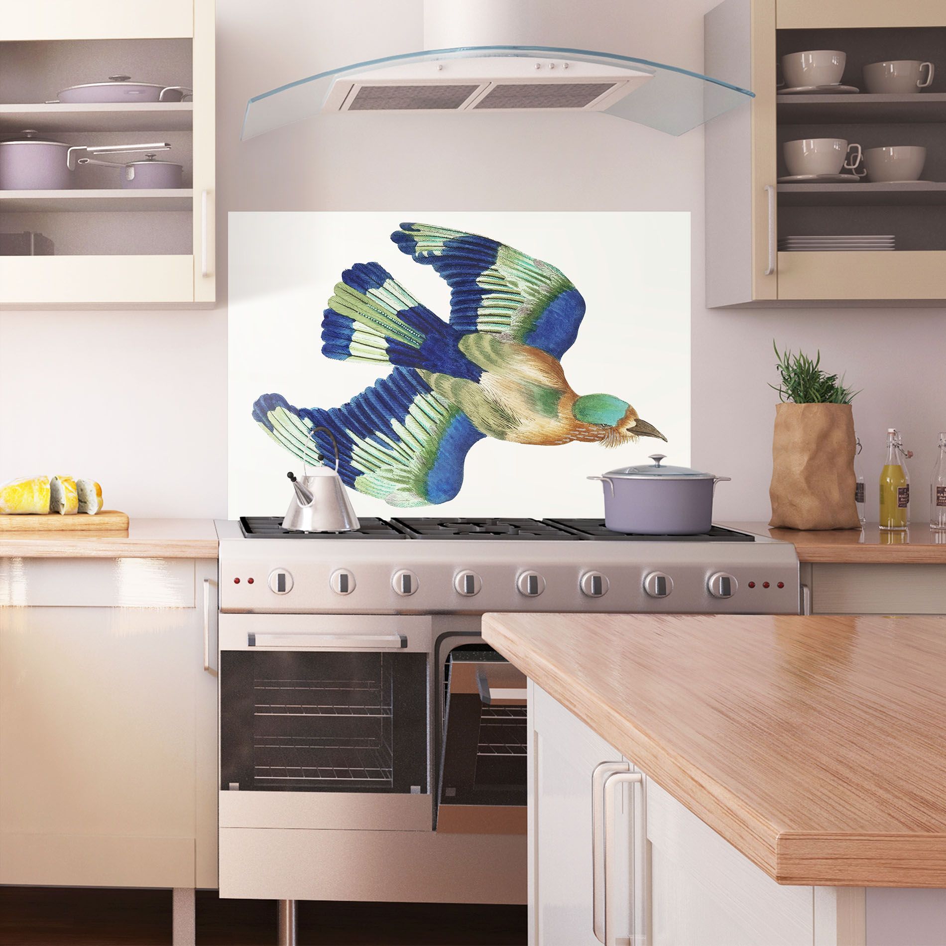 Green Blue Bird mockup 1