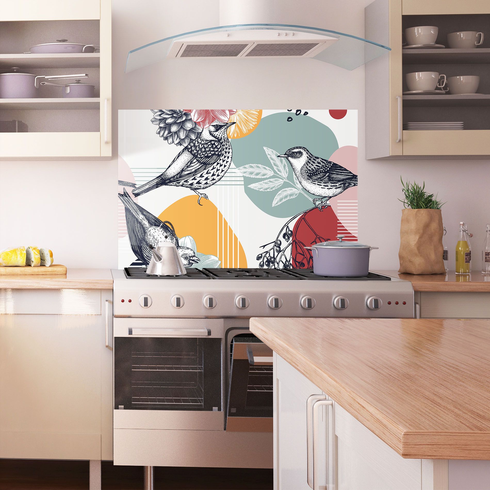 Pretty Birds Collge mockup 1