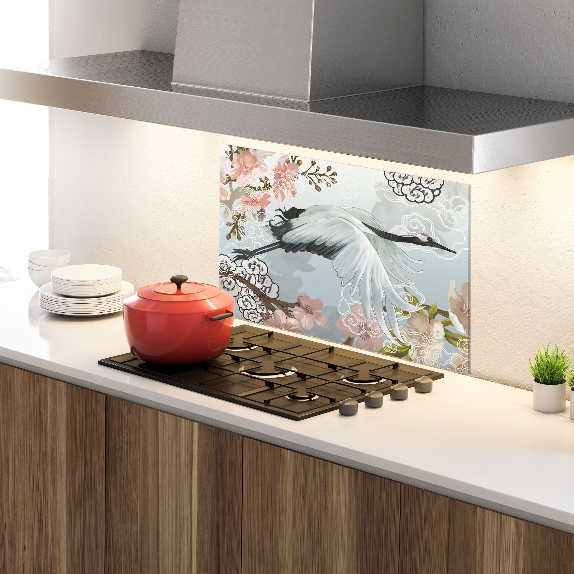 Japanese Crane mockup 4