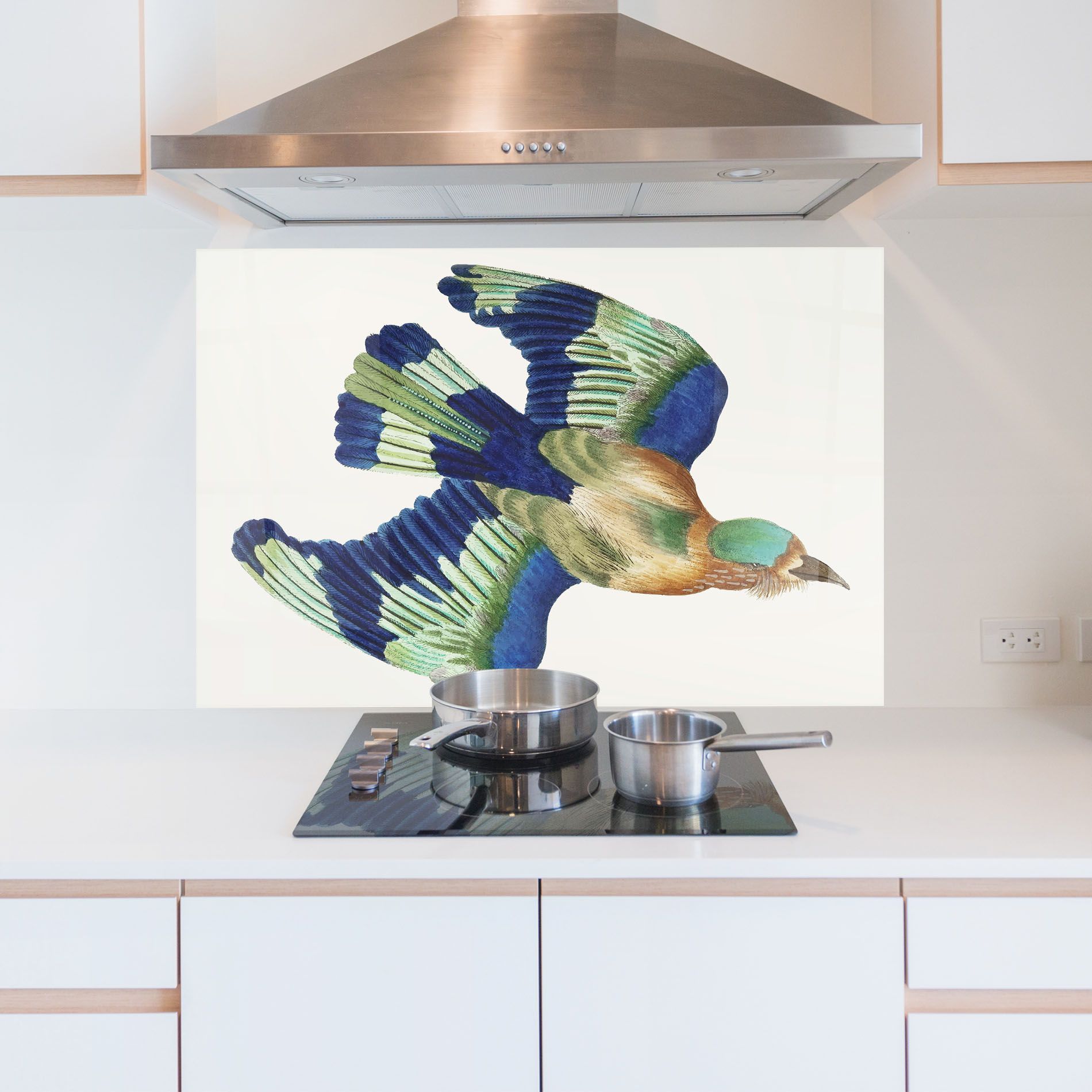 Green Blue Bird mockup 5
