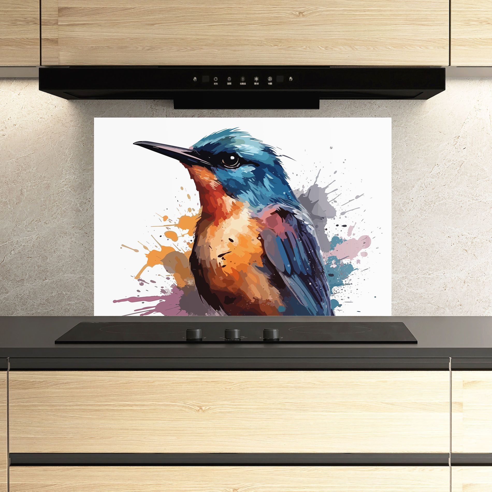 Brush Style Bird mockup 3