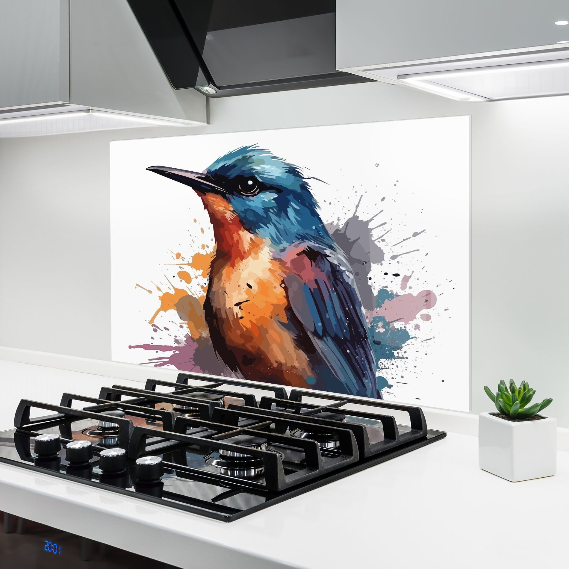 Brush Style Bird mockup 6