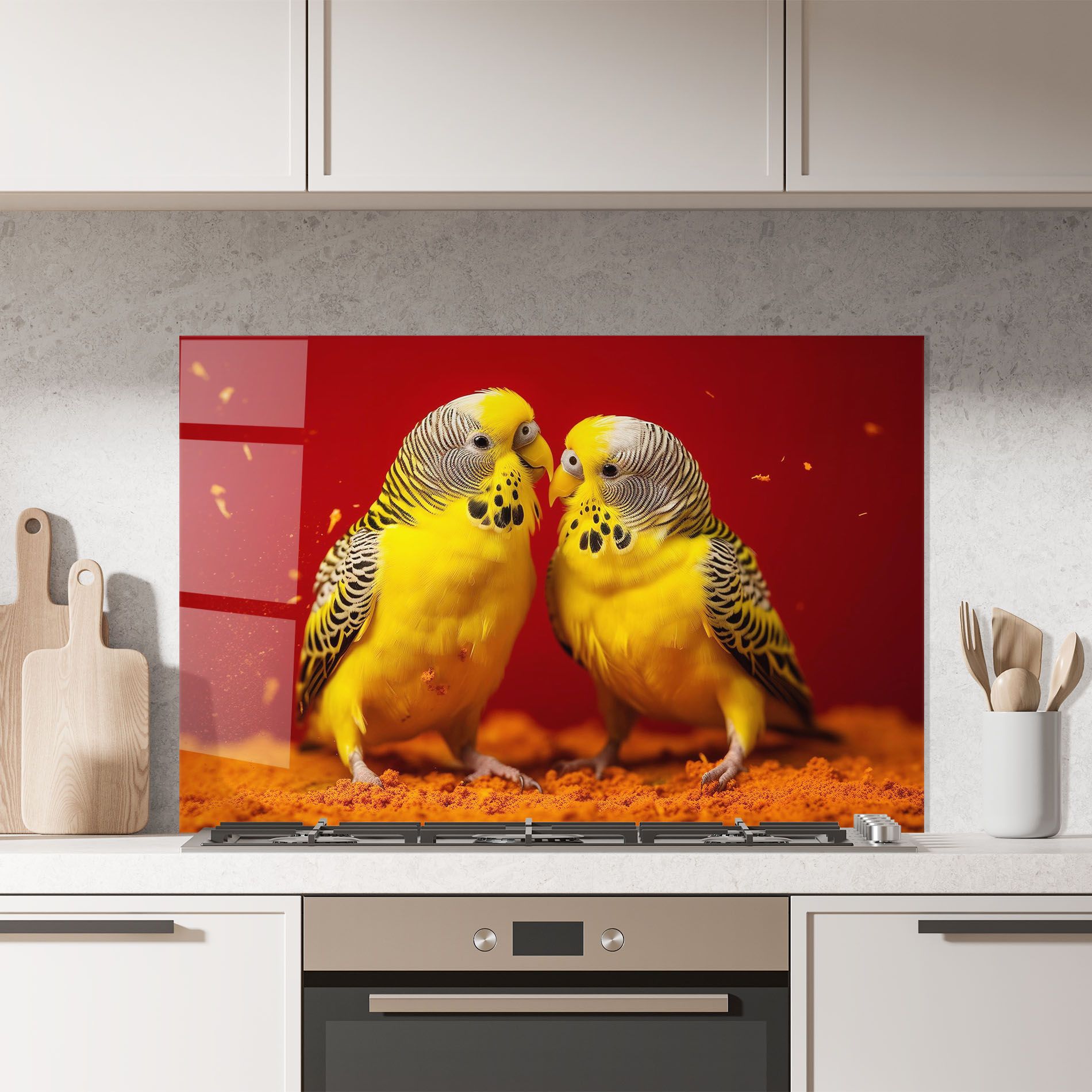 Cute Yellow Birds mockup 7