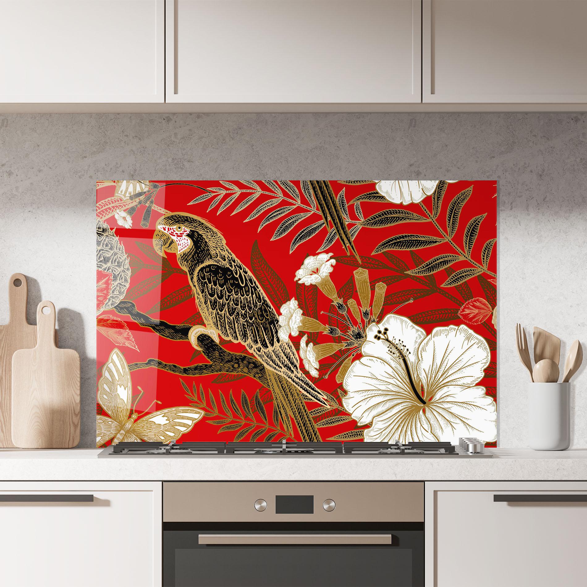 Küchenrückwand Glas Gold Red Carrot mockup 7