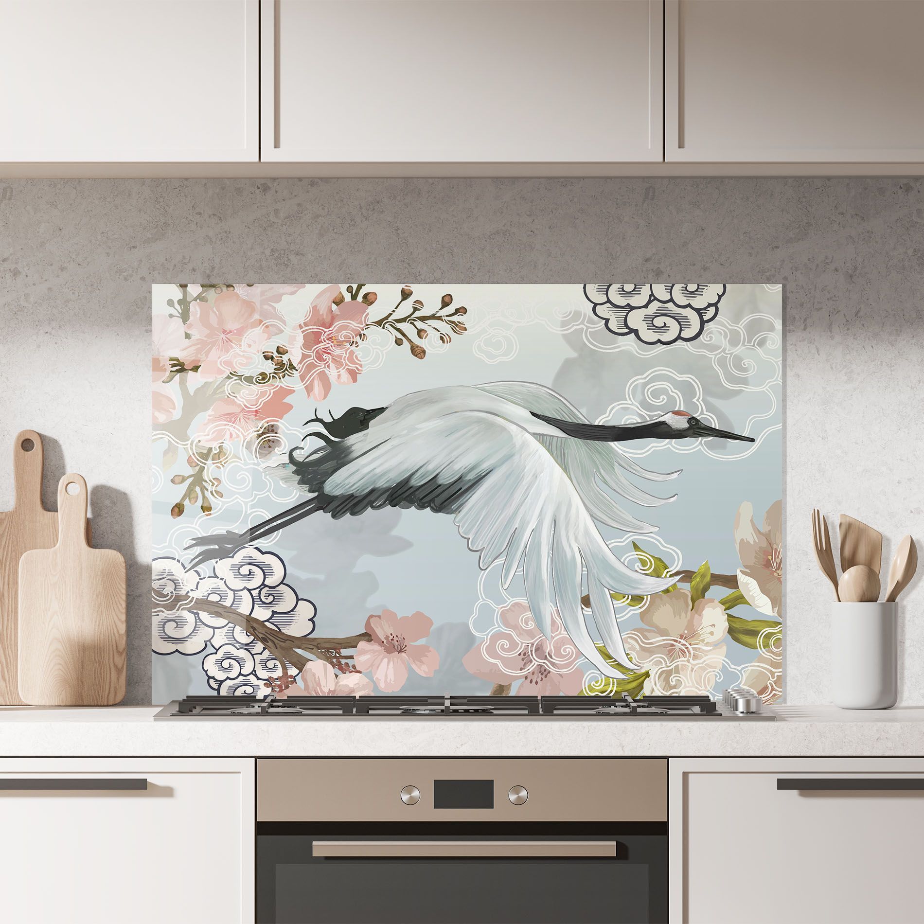 Japanese Crane mockup 7