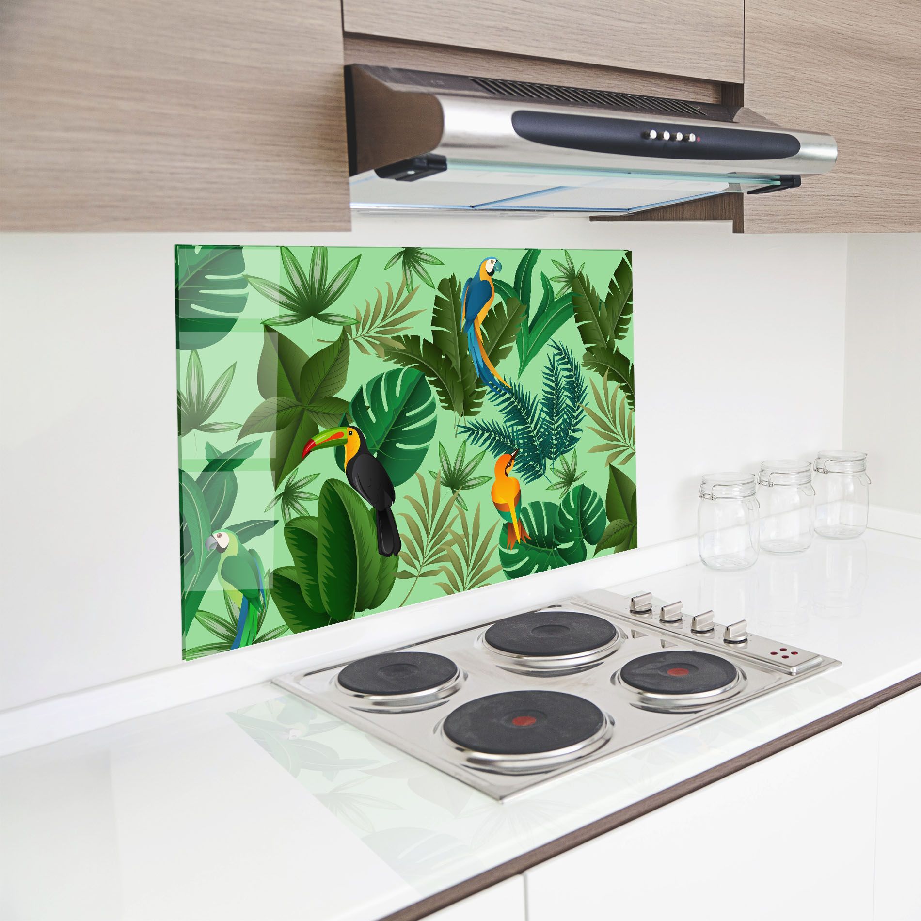 Green Jungle Birds mockup 8