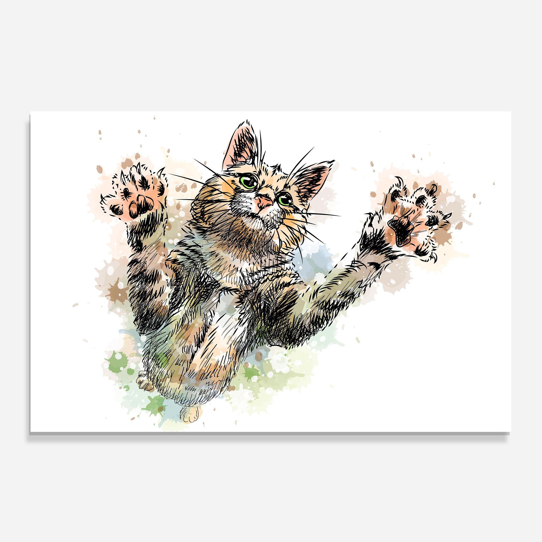 Orange Cat Splash mockup 0