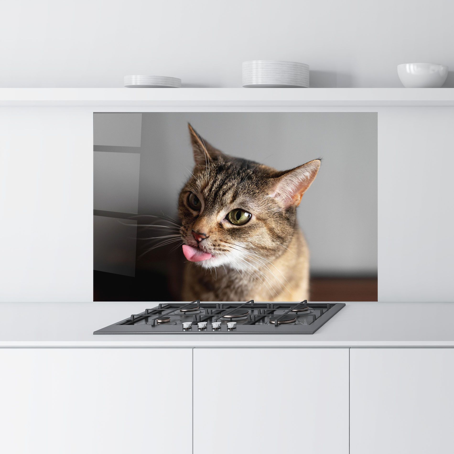 Brown Green Eyes Cat mockup 9