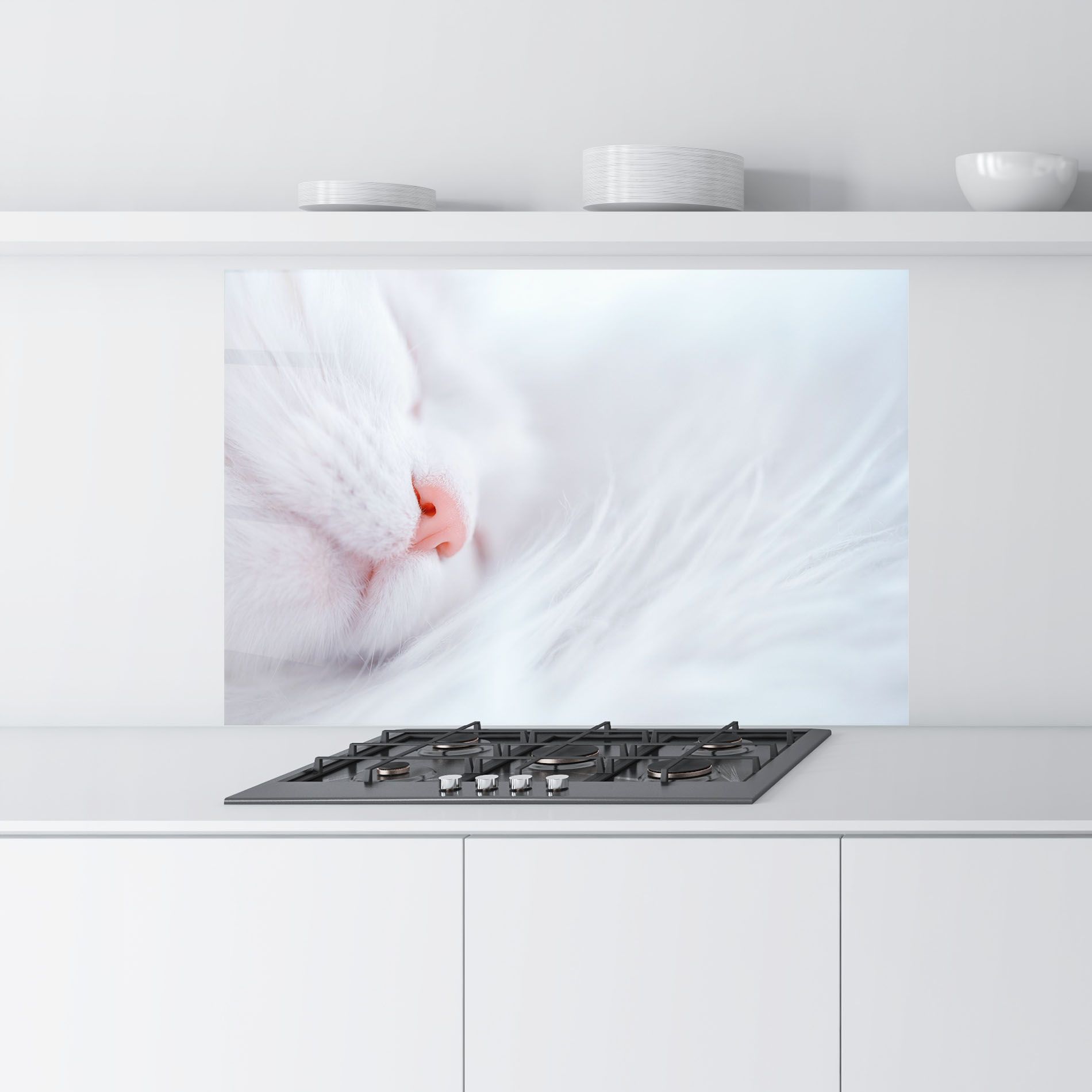 Dreamy White Cat mockup 9