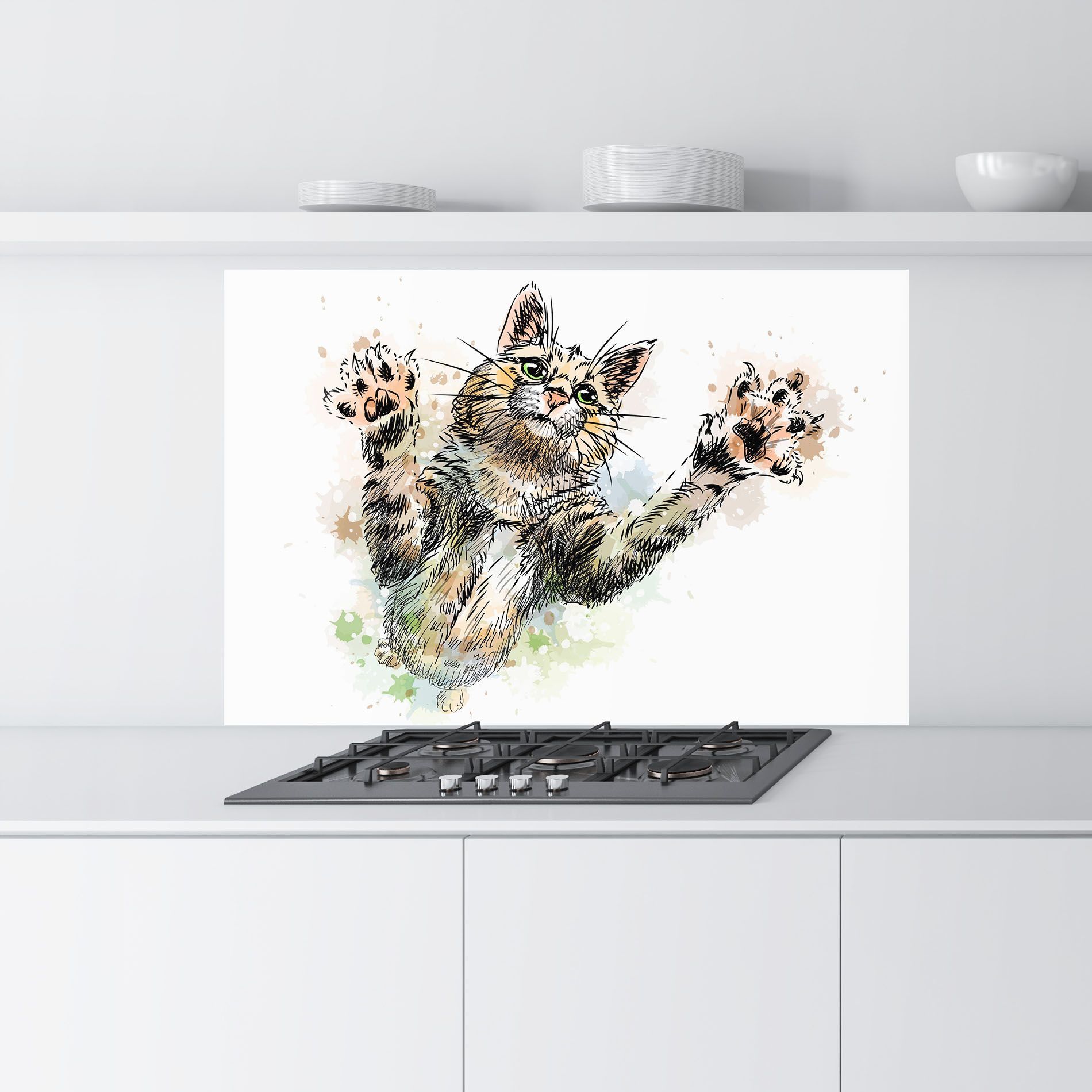 Orange Cat Splash mockup 9