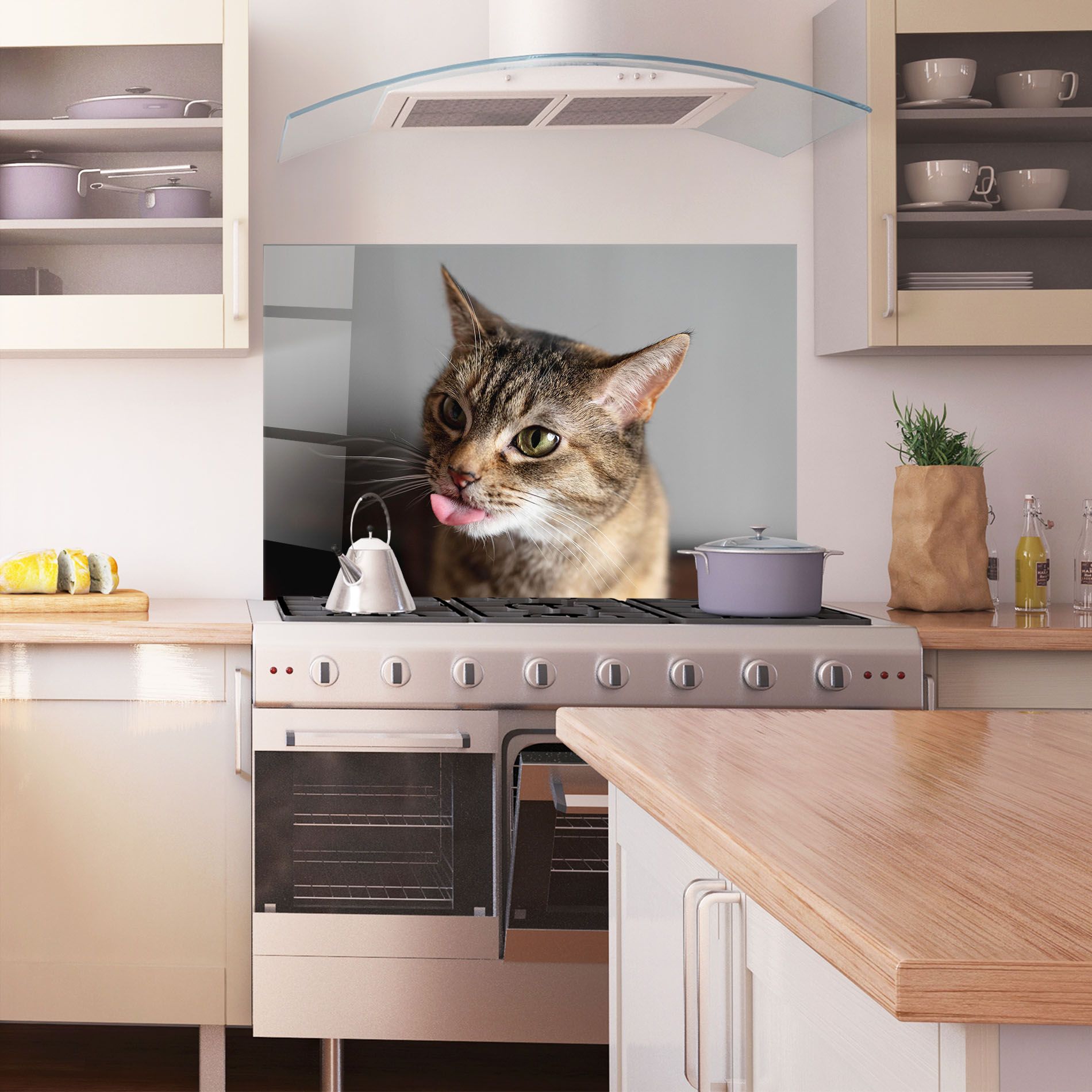 Brown Green Eyes Cat mockup 1