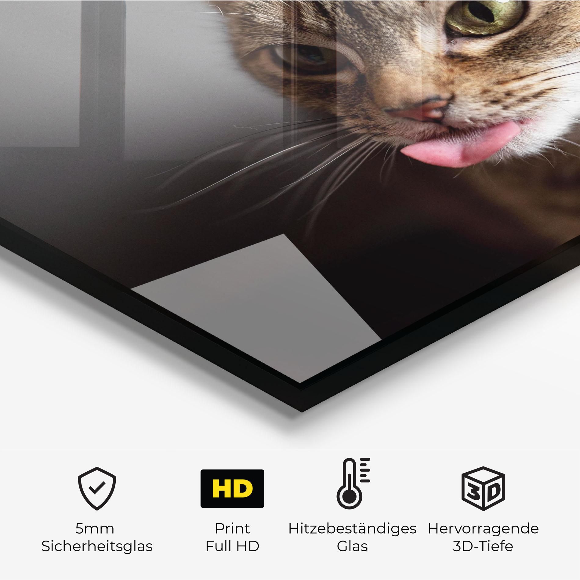 Brown Green Eyes Cat mockup 2