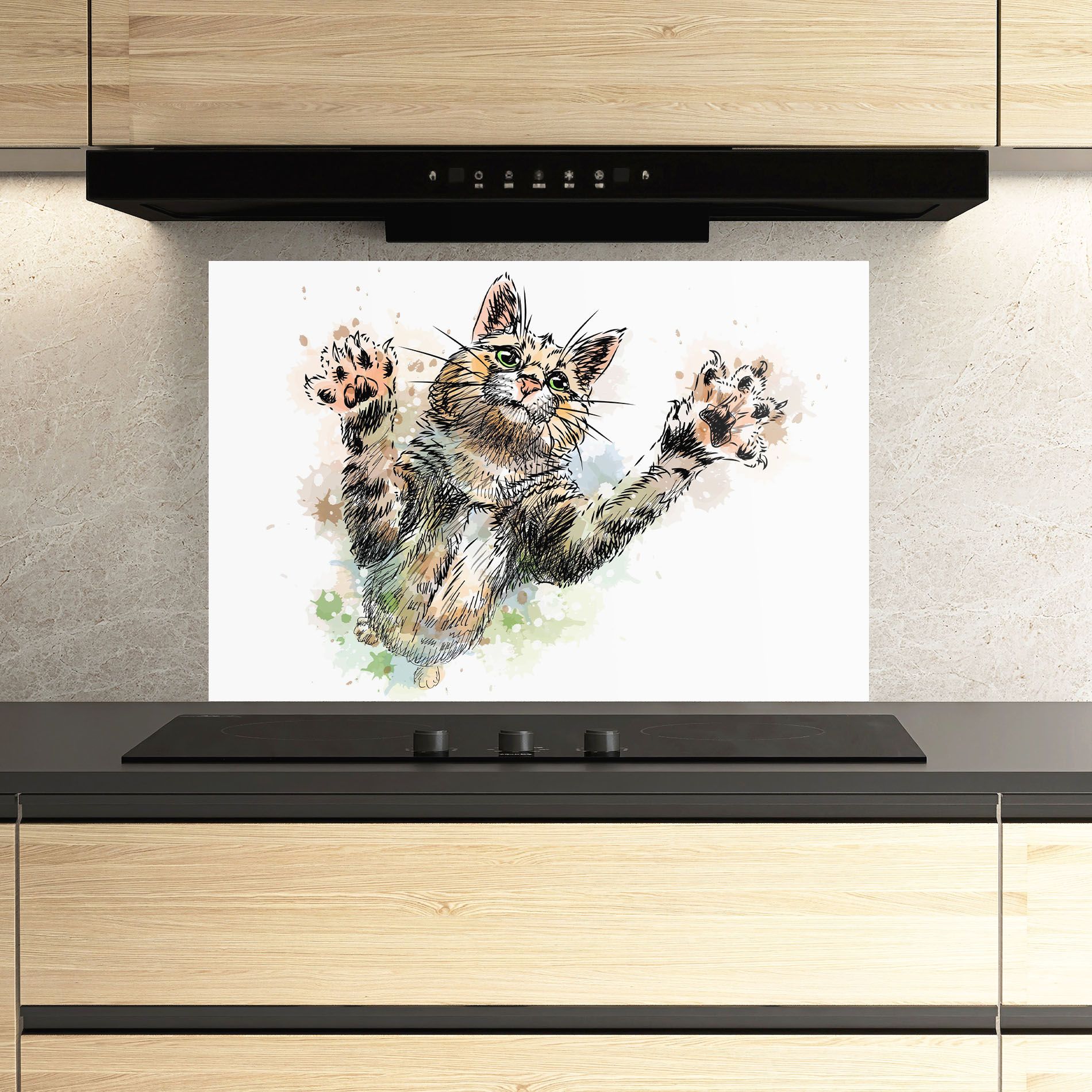 Orange Cat Splash mockup 3