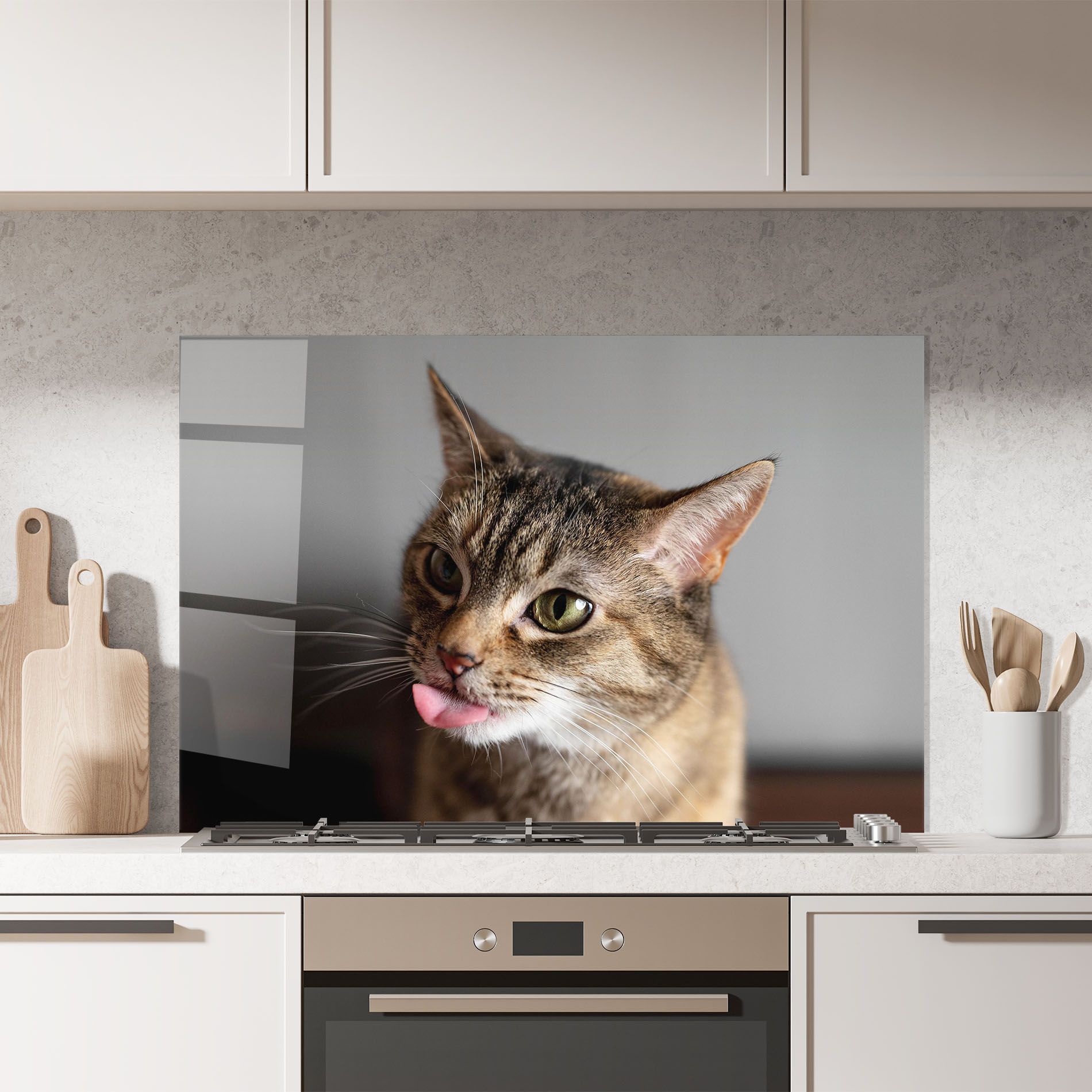 Brown Green Eyes Cat mockup 7