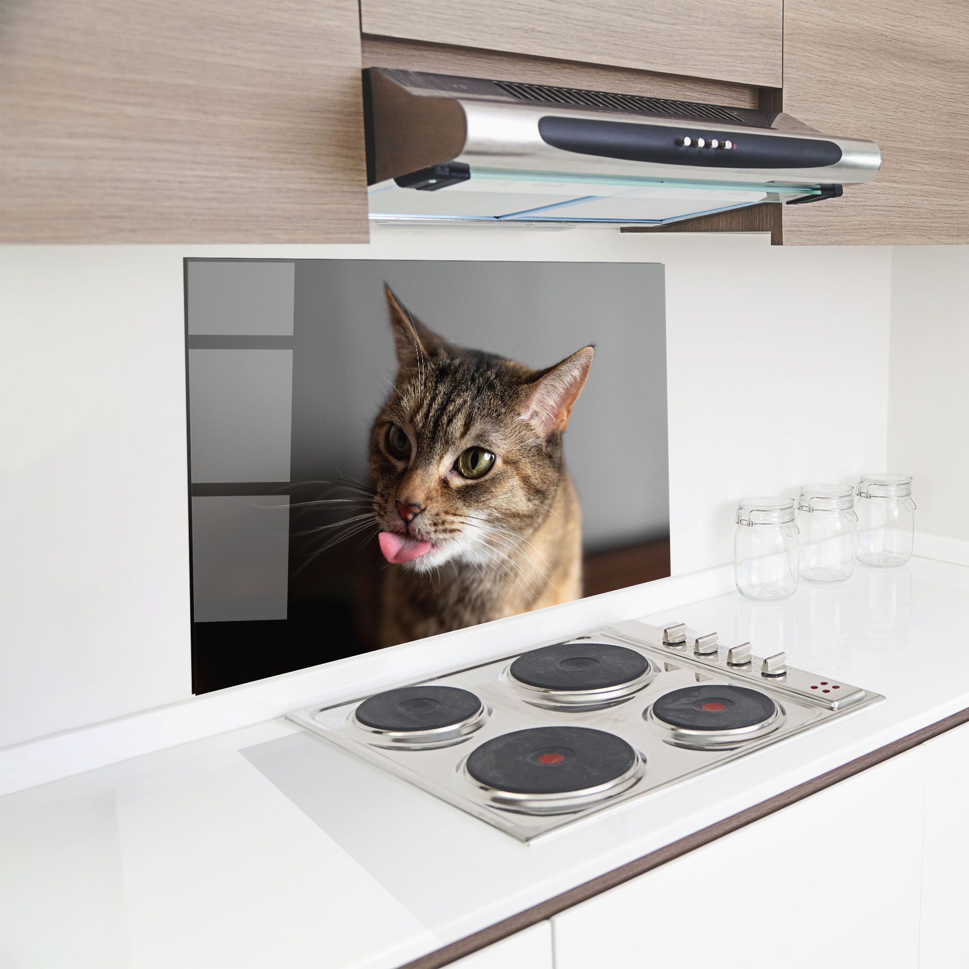 Brown Green Eyes Cat mockup 8