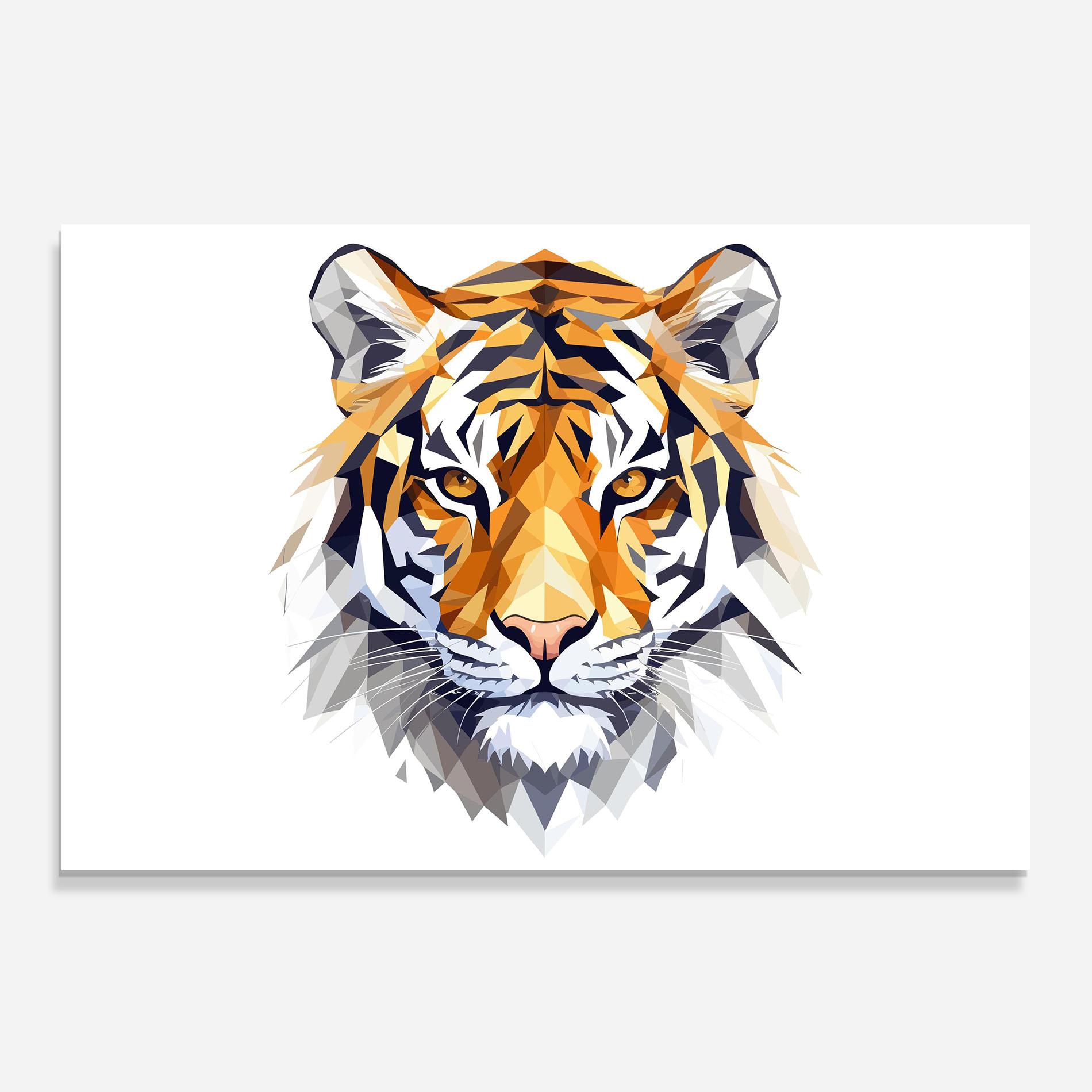 Küchenrückwand Glas Beautifu Tiger Portrait mockup 0