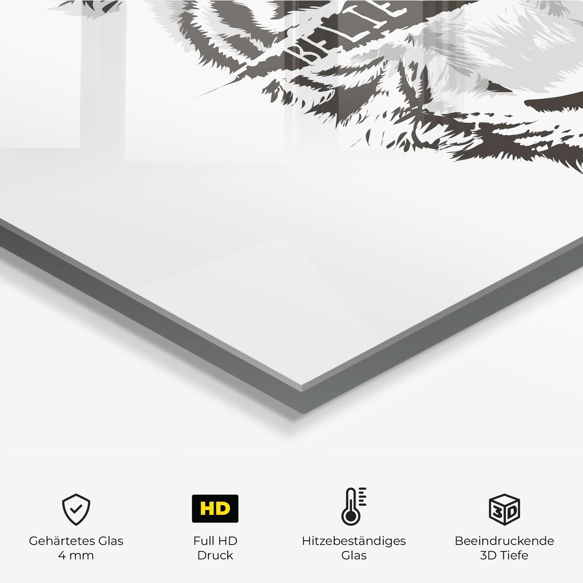 Küchenrückwand Glas Belive In Your Power mockup 2