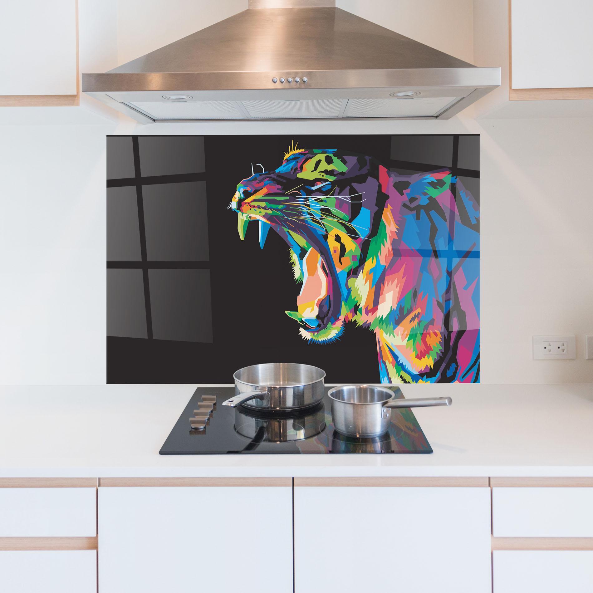 Küchenrückwand Glas Ready To Eat mockup 5