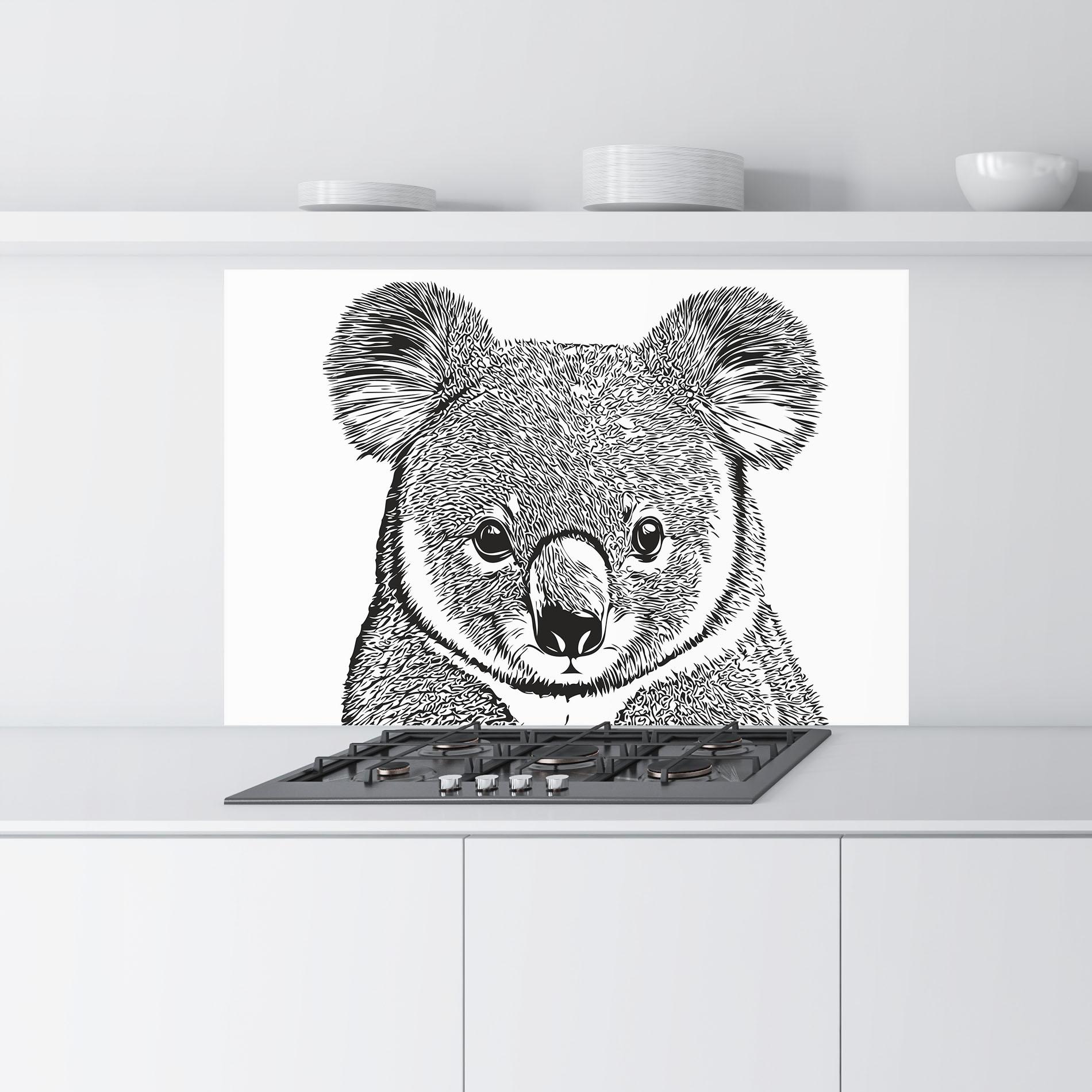 Küchenrückwand Glas Koala Line mockup 9
