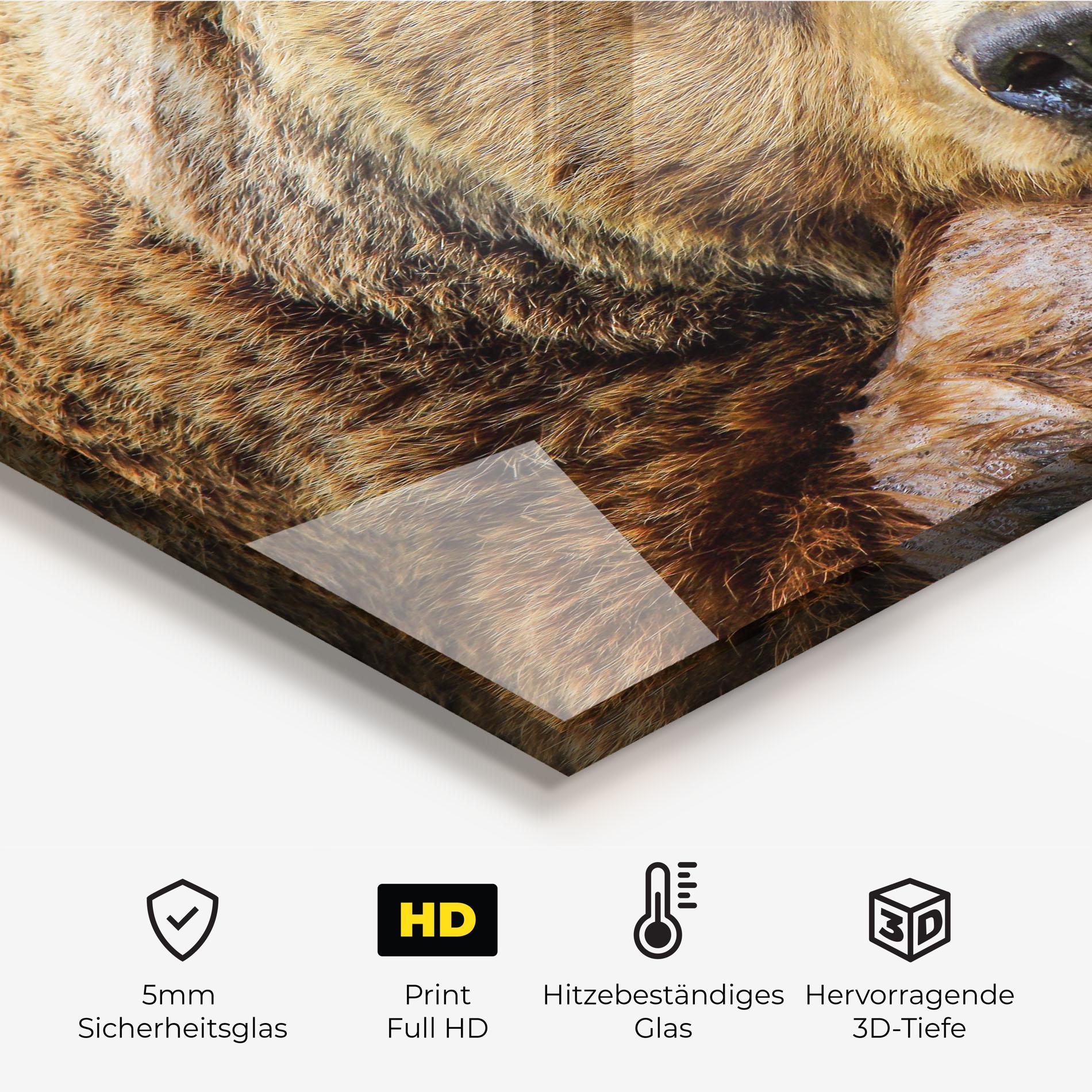 Küchenrückwand Glas Bear mockup 2